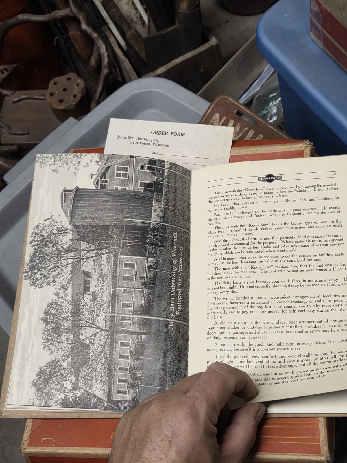 1922 Original Jamesway BETTER BARNS Cattle Livestock Dairy Building Book