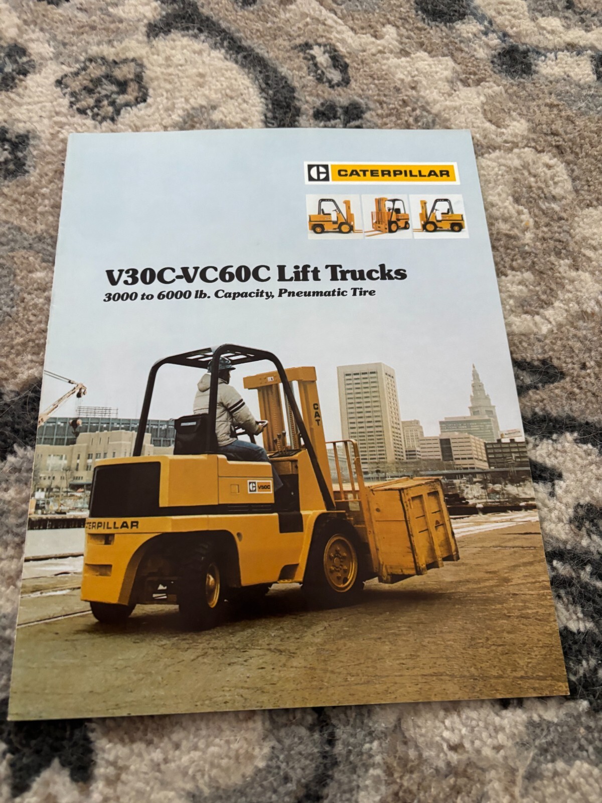 Caterpillar CAT V30C VC60C Lift Truck Forklift Brochure FCCA25