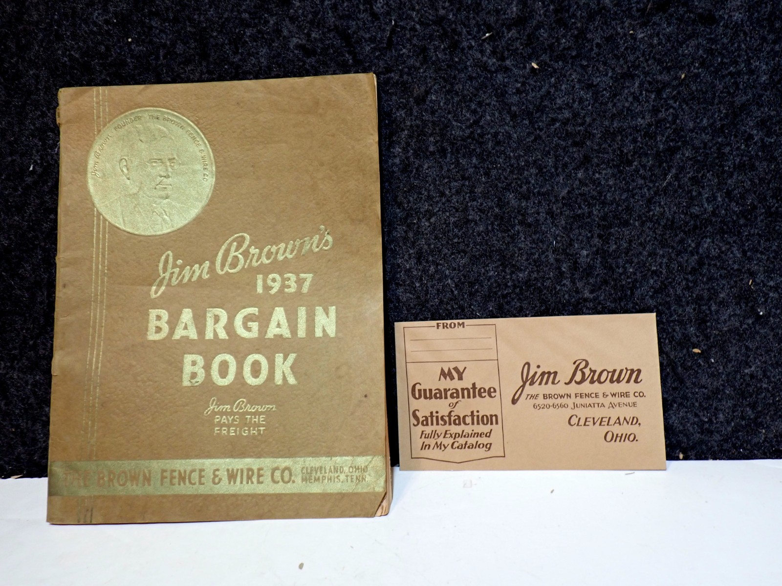 1937 JIM BROWN&rsquo;S FENCE & BARB WIRE PAINT HORSE HARNESS STOVE FARMING CATALOG