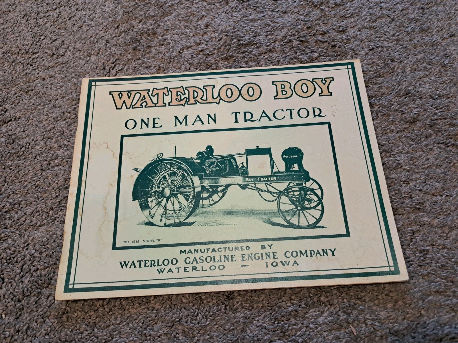 Waterloo Boy One Man Tractor Waterloo Gasoline Engine Company Catalog REPRINT