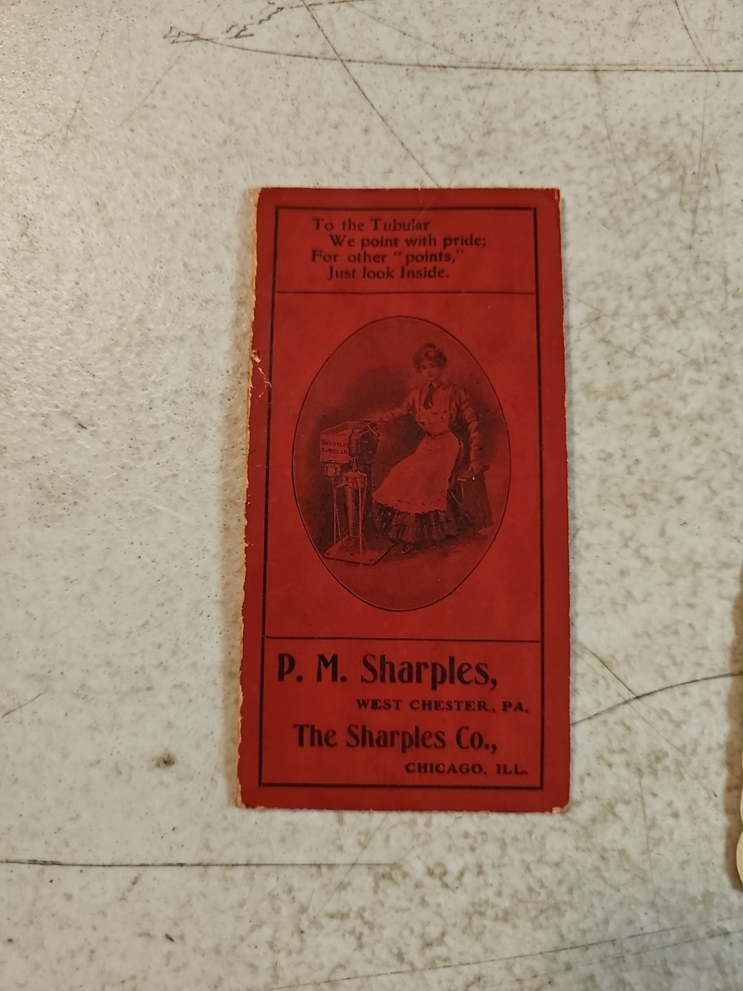 Antique Sharples Tubular Cream Separators Postcard & Needle Book Lot