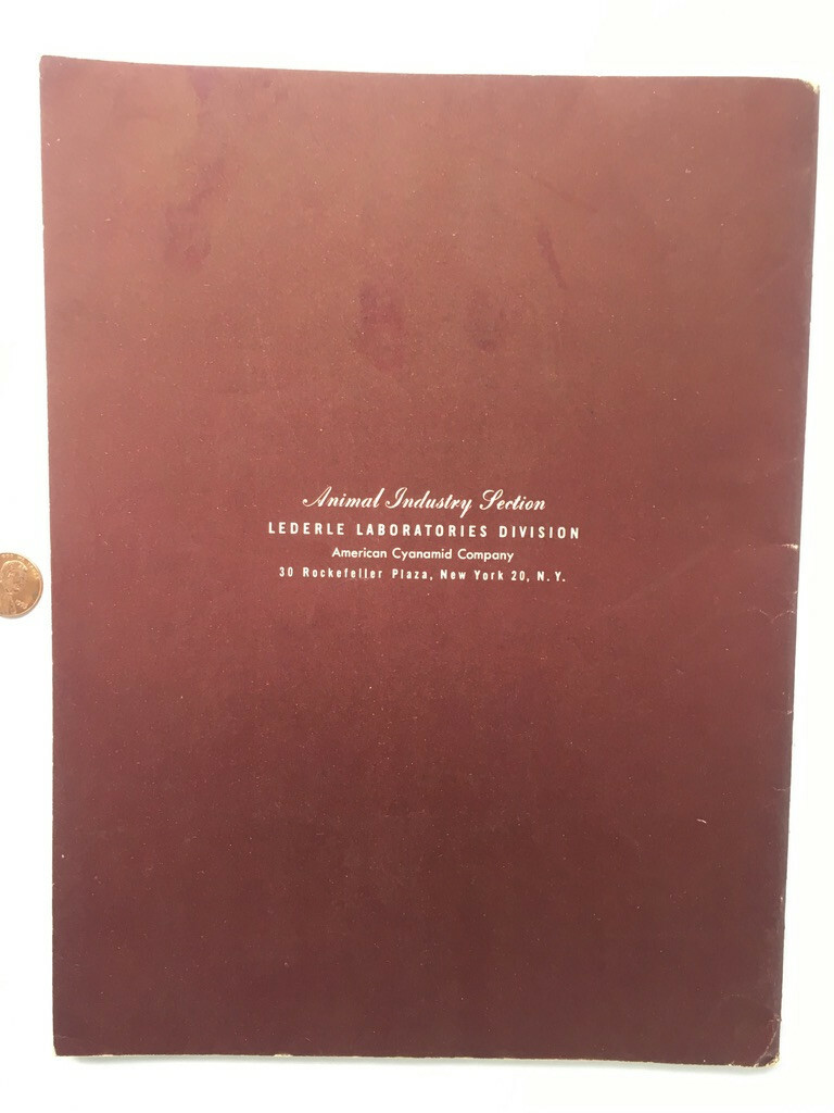 1947 Common Diseases of Livestock Lederle Laboratories Booklet Horses B&W Photos