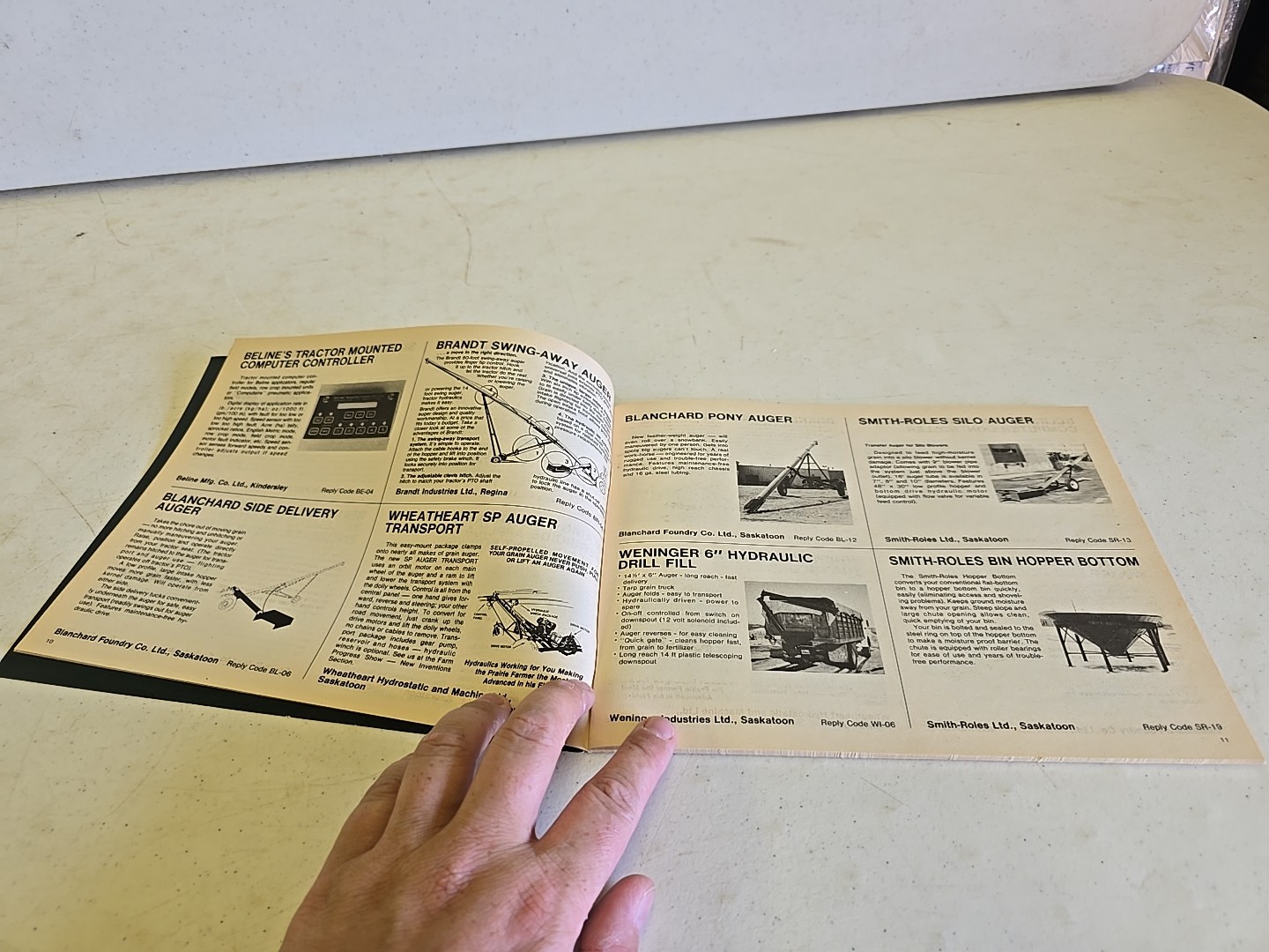Vintage 1984 Saskatchewan Canada Implement Buyers Guide Advertising Brochure