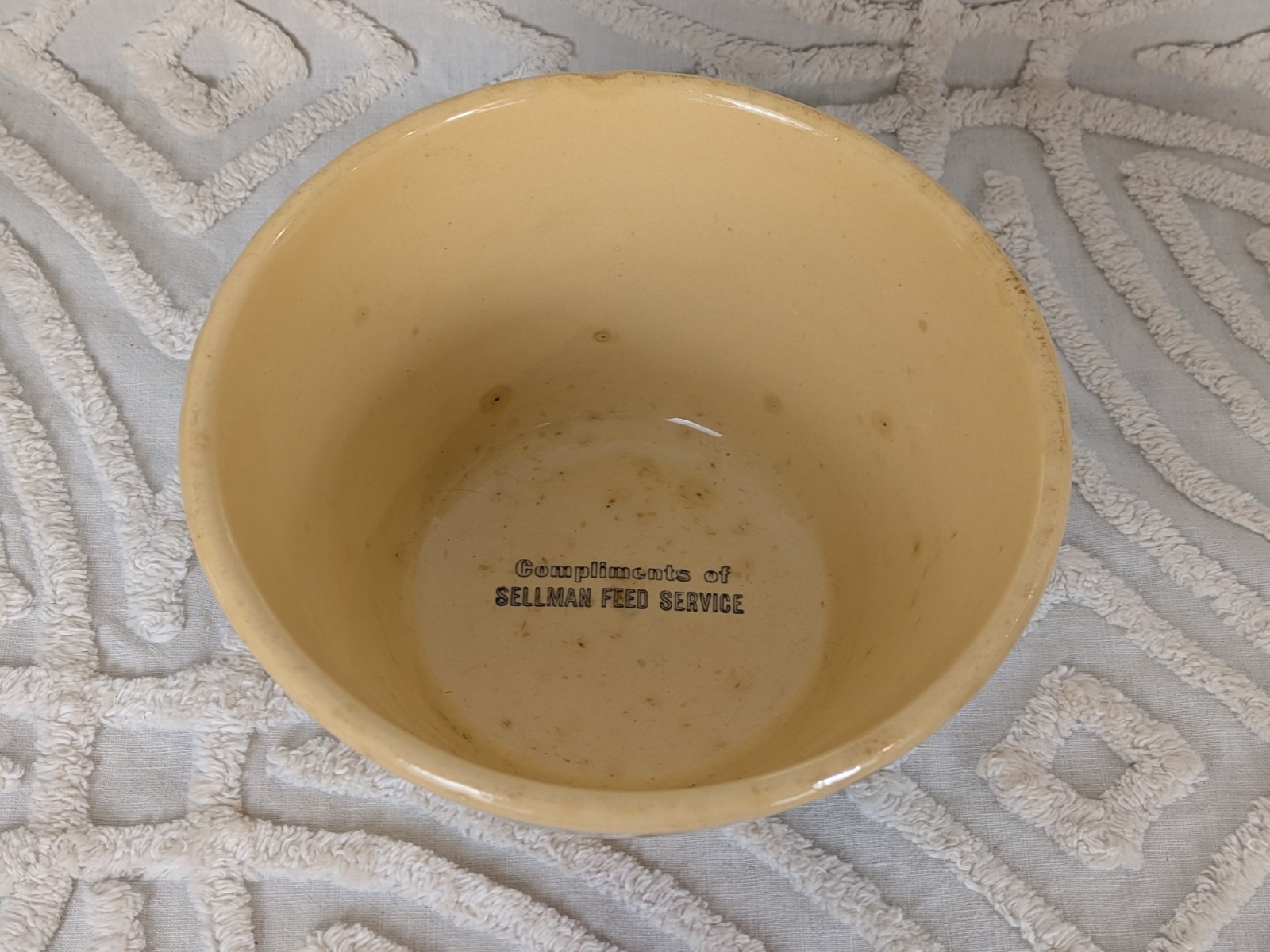 Vintage Watt Apple Bowl Advertising #7 Made in USA – Sellman Feed Service
