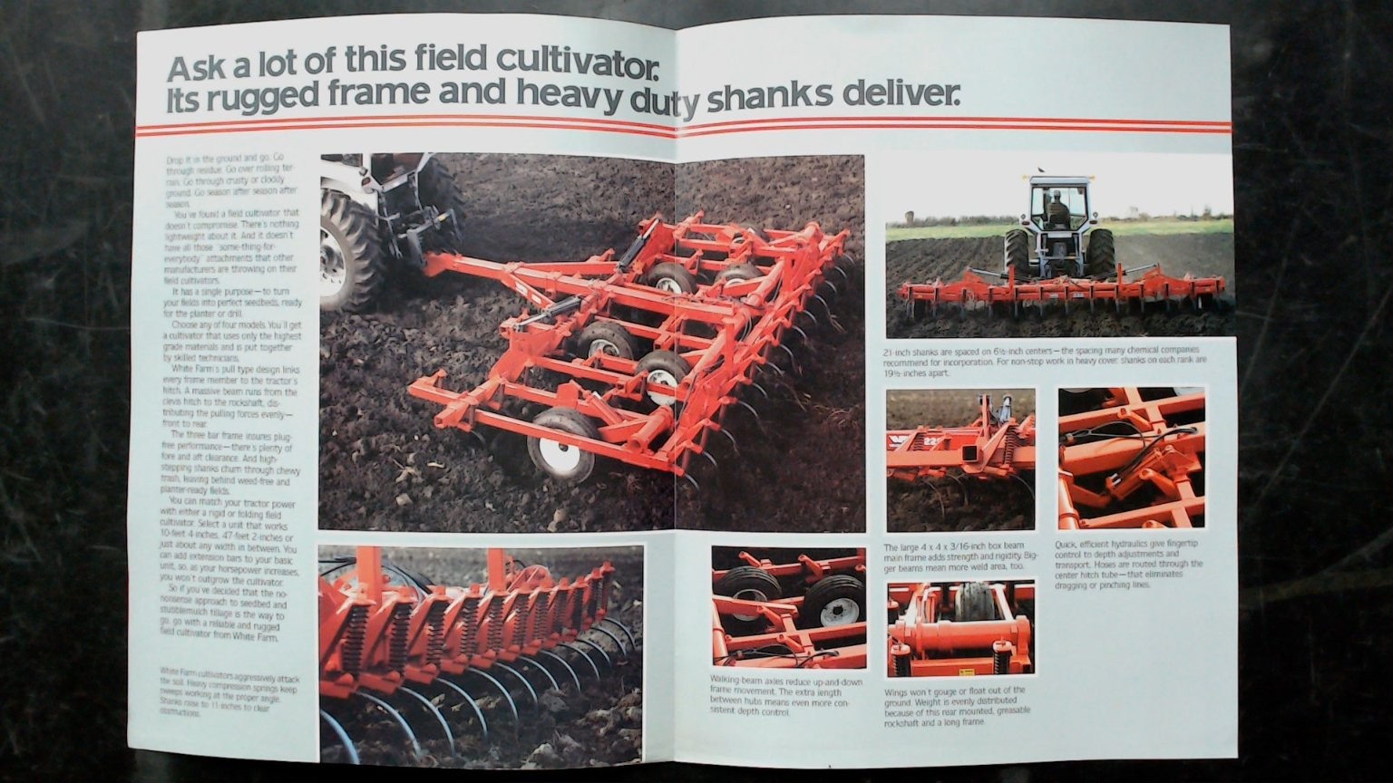 White Farm Field Cultivators Brochure Agriculture Equipment Vintage
