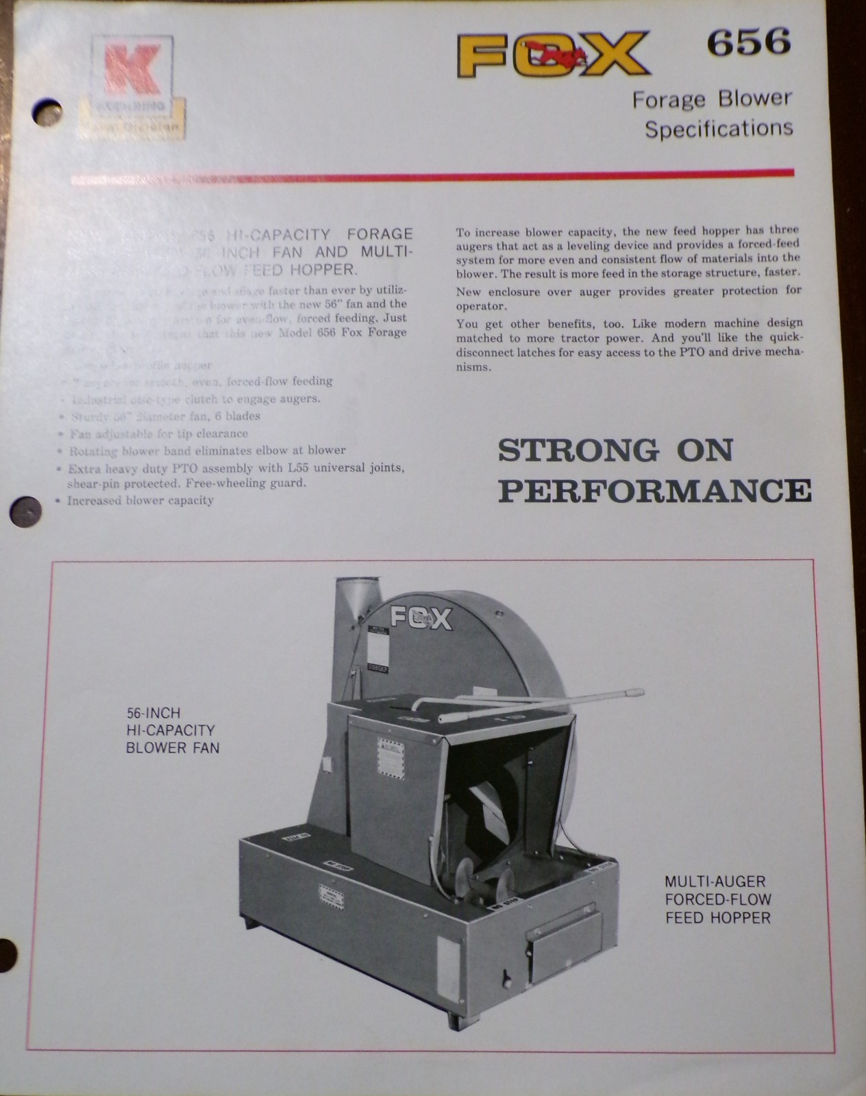 Fox Brady Shredders, Plow, Blower Sales Brochures, 4 items