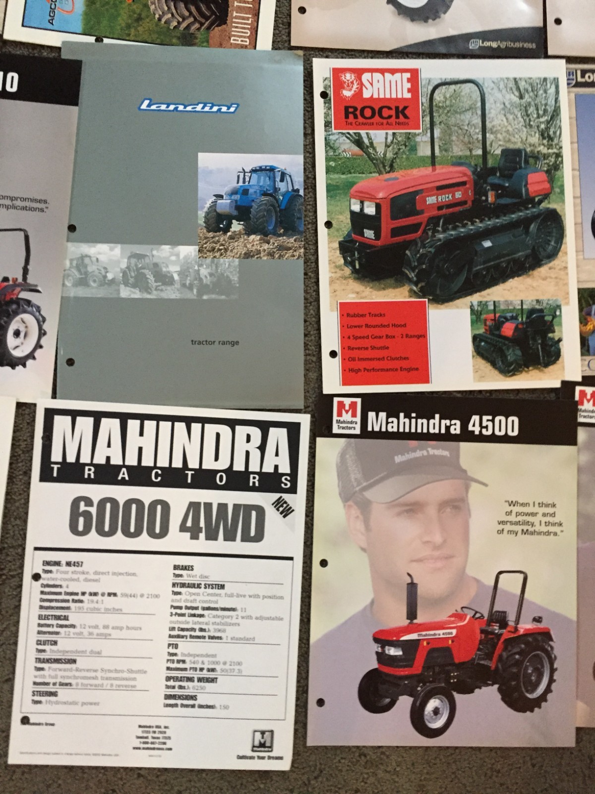 MASSIVE Lot of 113 Mixed &Rare tractor & equipment brochures Literature