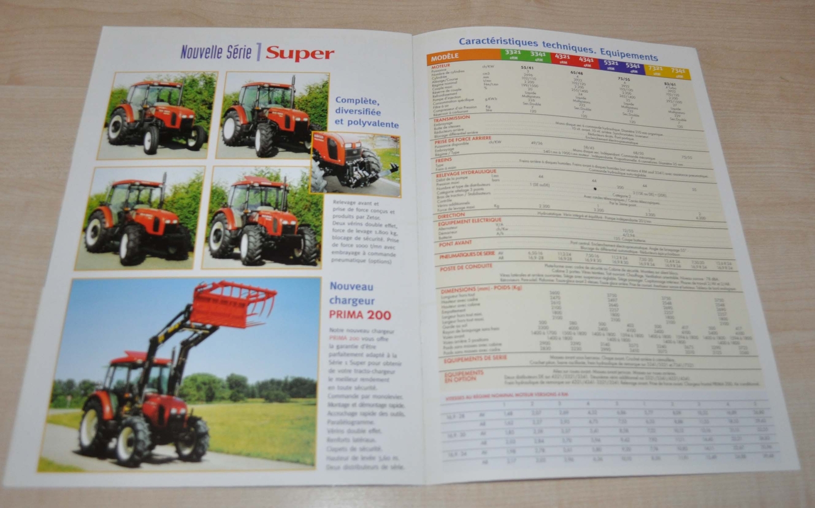 Zetor Tractor Agricultural Machinery Brochure Prospekt FR