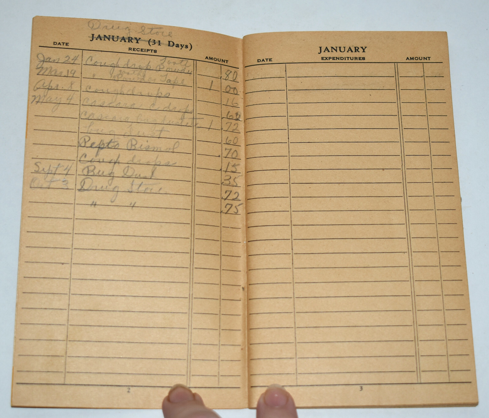 Vintage 1946 Continental Farm Livestock Record Book Advertising Ledger Monona IA