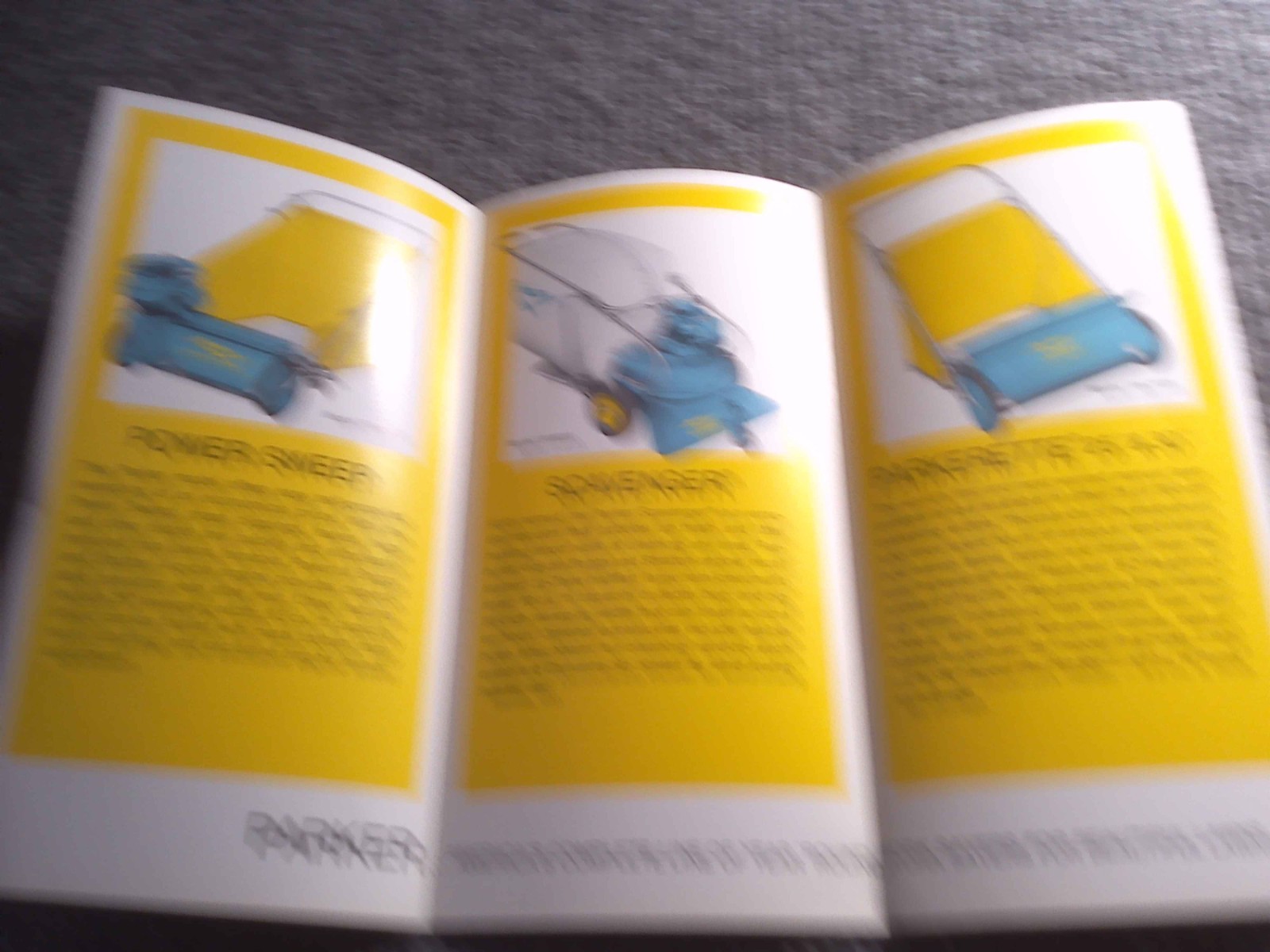 PARKER SWEEPER BROCHURE *** VINTAGE ORIGINAL