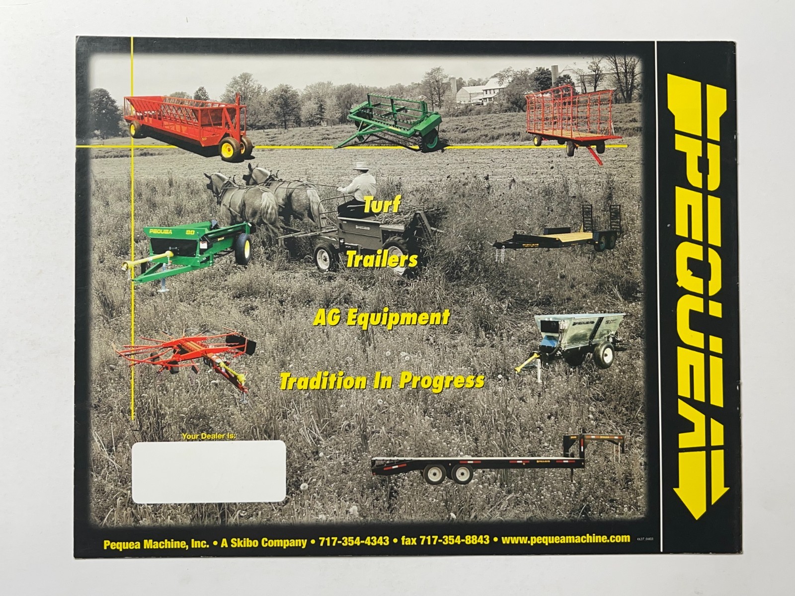Pequea Manure Spreader – Sales Brochure *Showroom Sales Book* 2010s