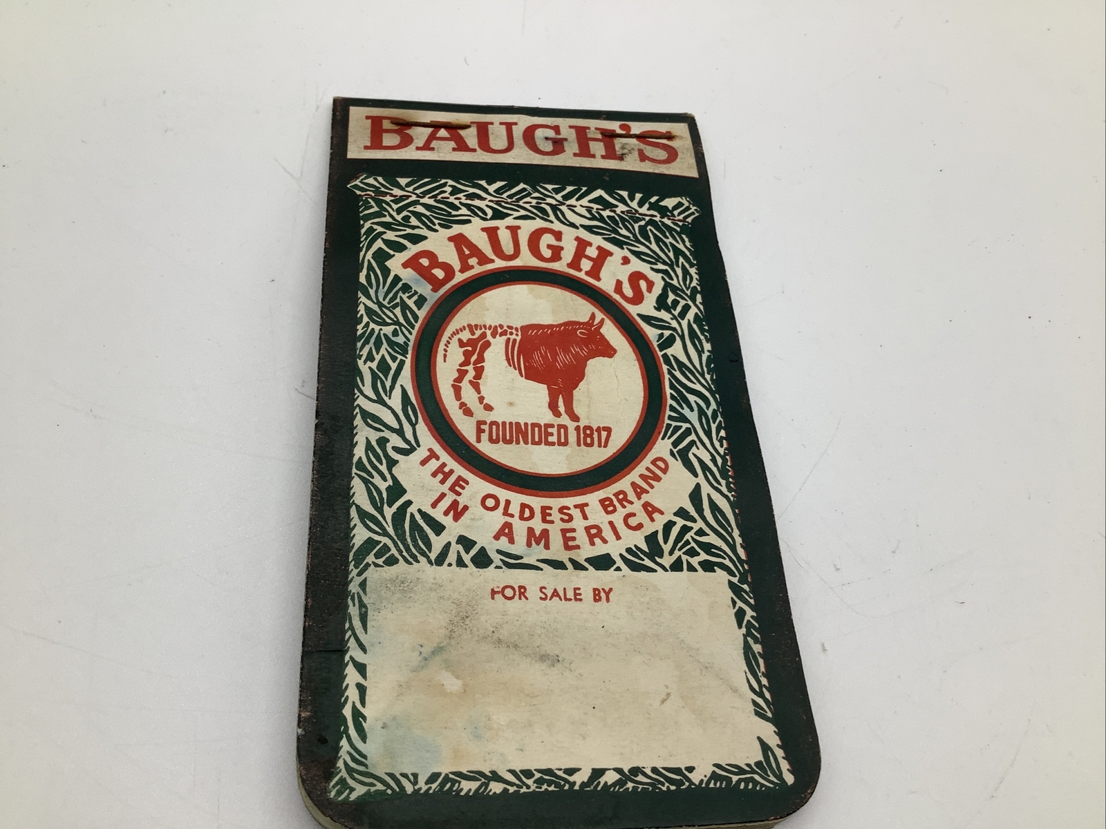Vintage Baugh’s Premium Plant Food Notepad Tablet Baugh & Sons Co 1956