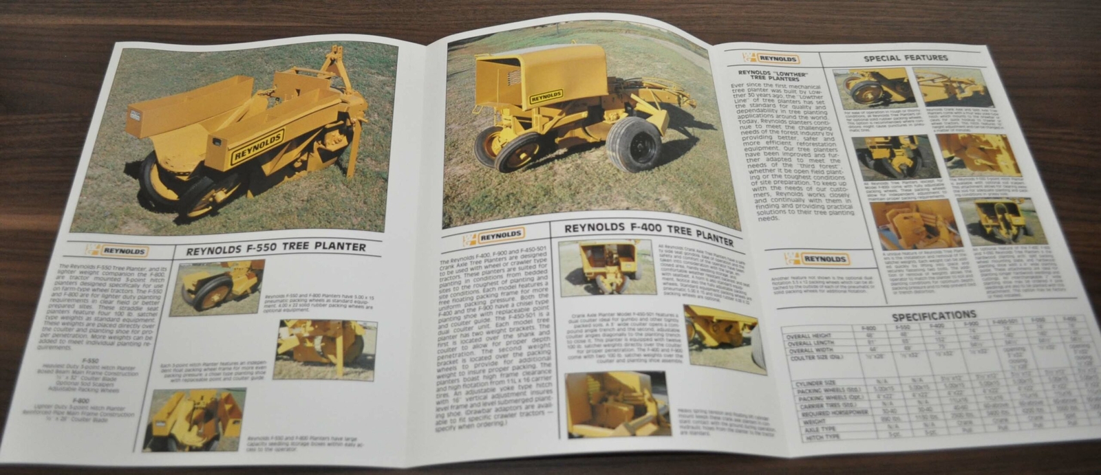 Reynolds Tree Planter Forestry Products Specifications Brochure Prospekt