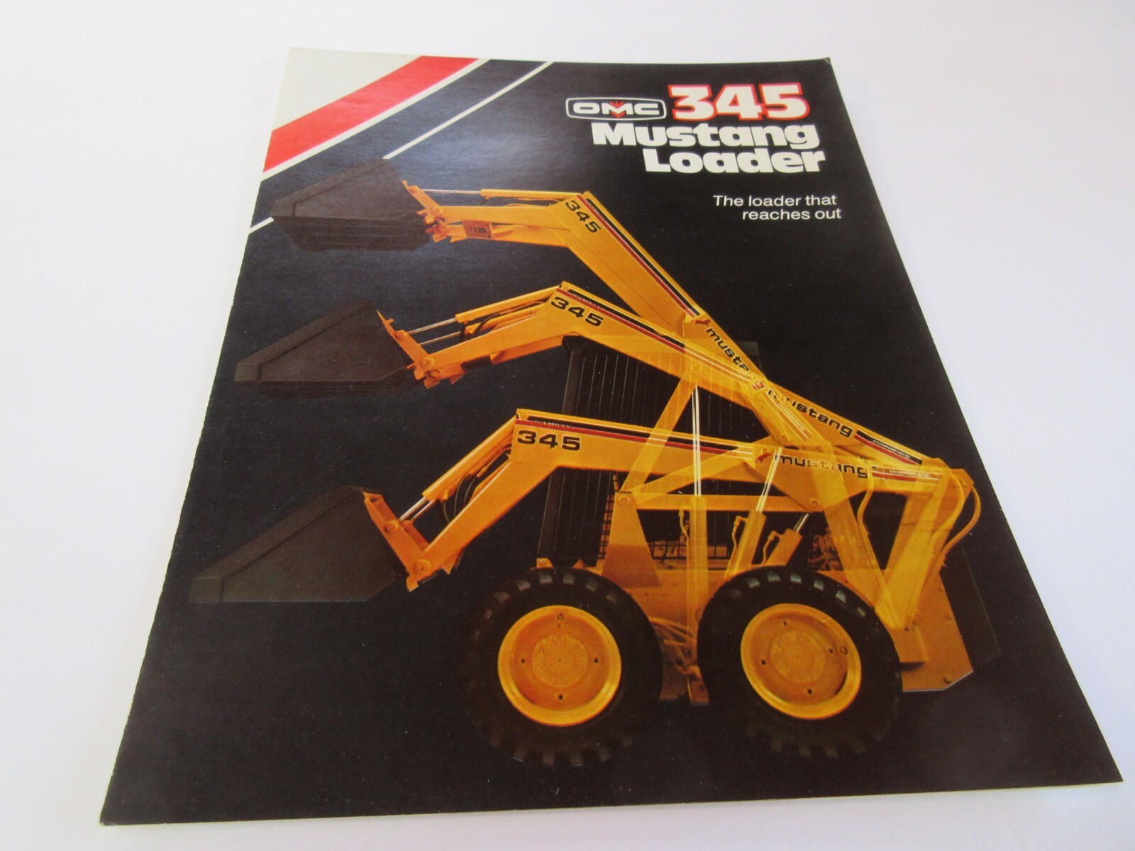 OMC 345 Mustang Loader Sales Brochure 4 Page