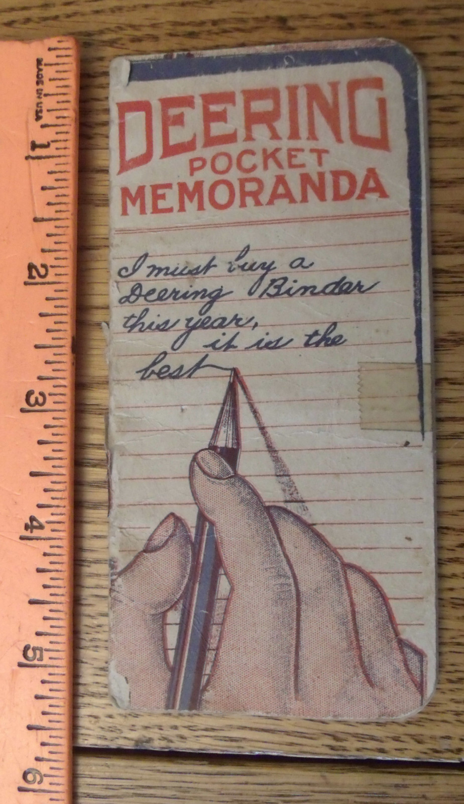 1904 Deering Pocket Memoranda Pre International Harvester Advertiser Corn Binder