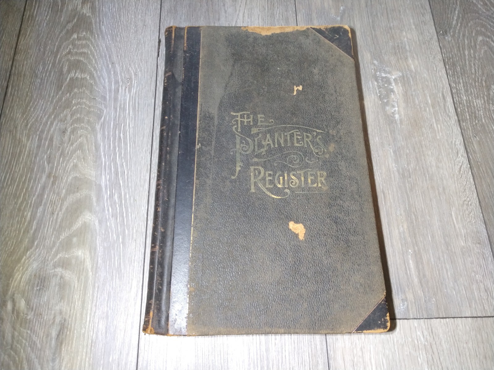 Antique Unused PLANTERS REGISTER Ledger BOOK 1895 COTTON GRAIN LIVESTOCK DAIRY