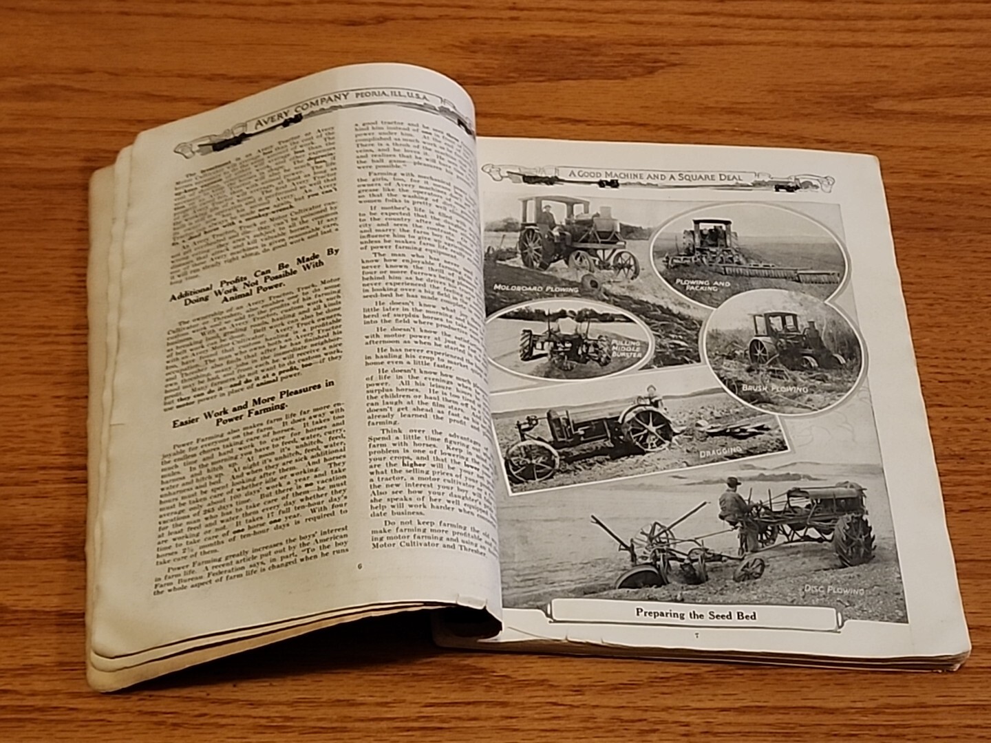 1921 Avery Engine Thrasher Tractor Dealer Catalog Brochure Peoria IL 96 Pages
