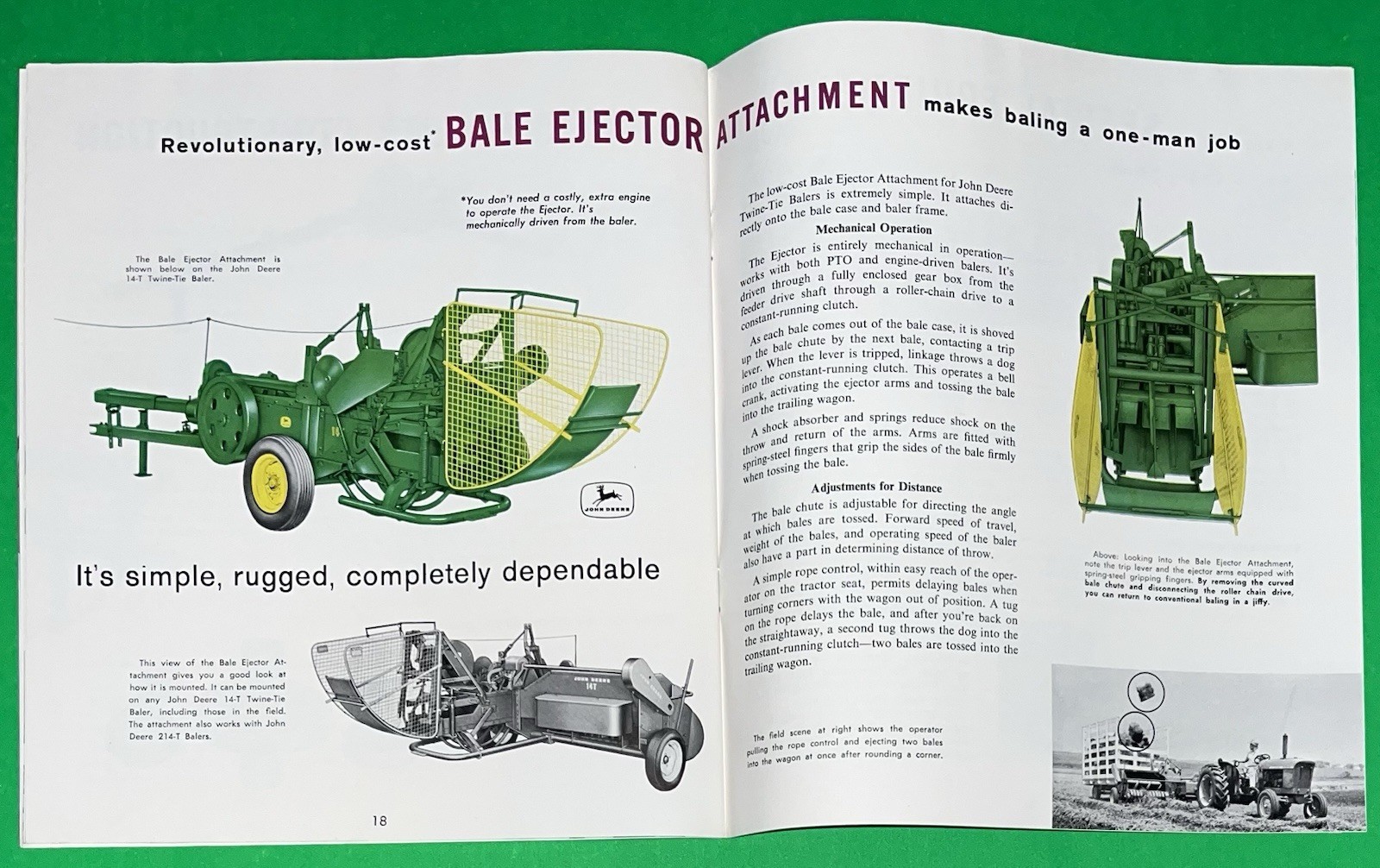 John Deere 14-T Baler For 1960 Brochure FCCA25