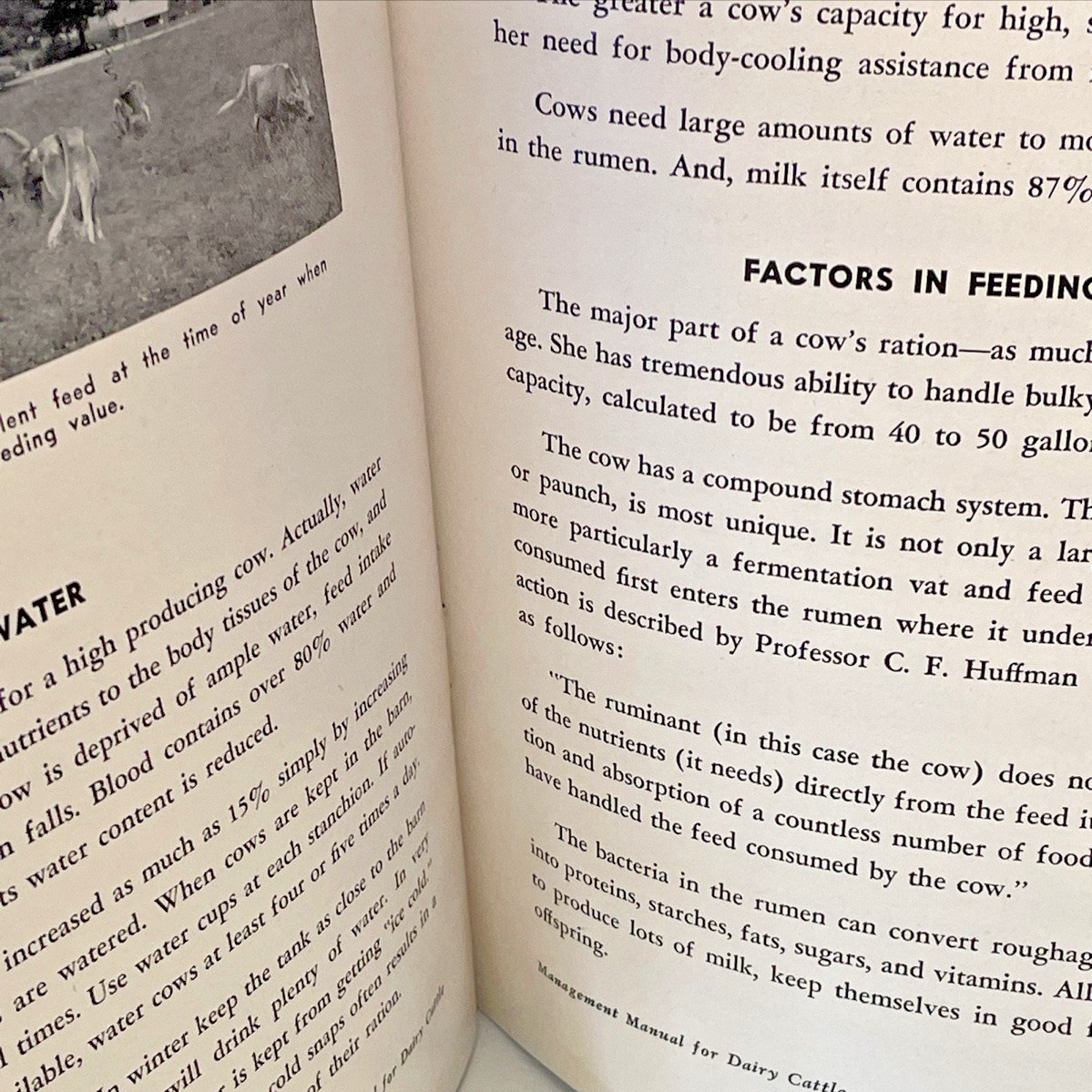 McMillen Feed Mill Management manual for Dairy Cattle 1950