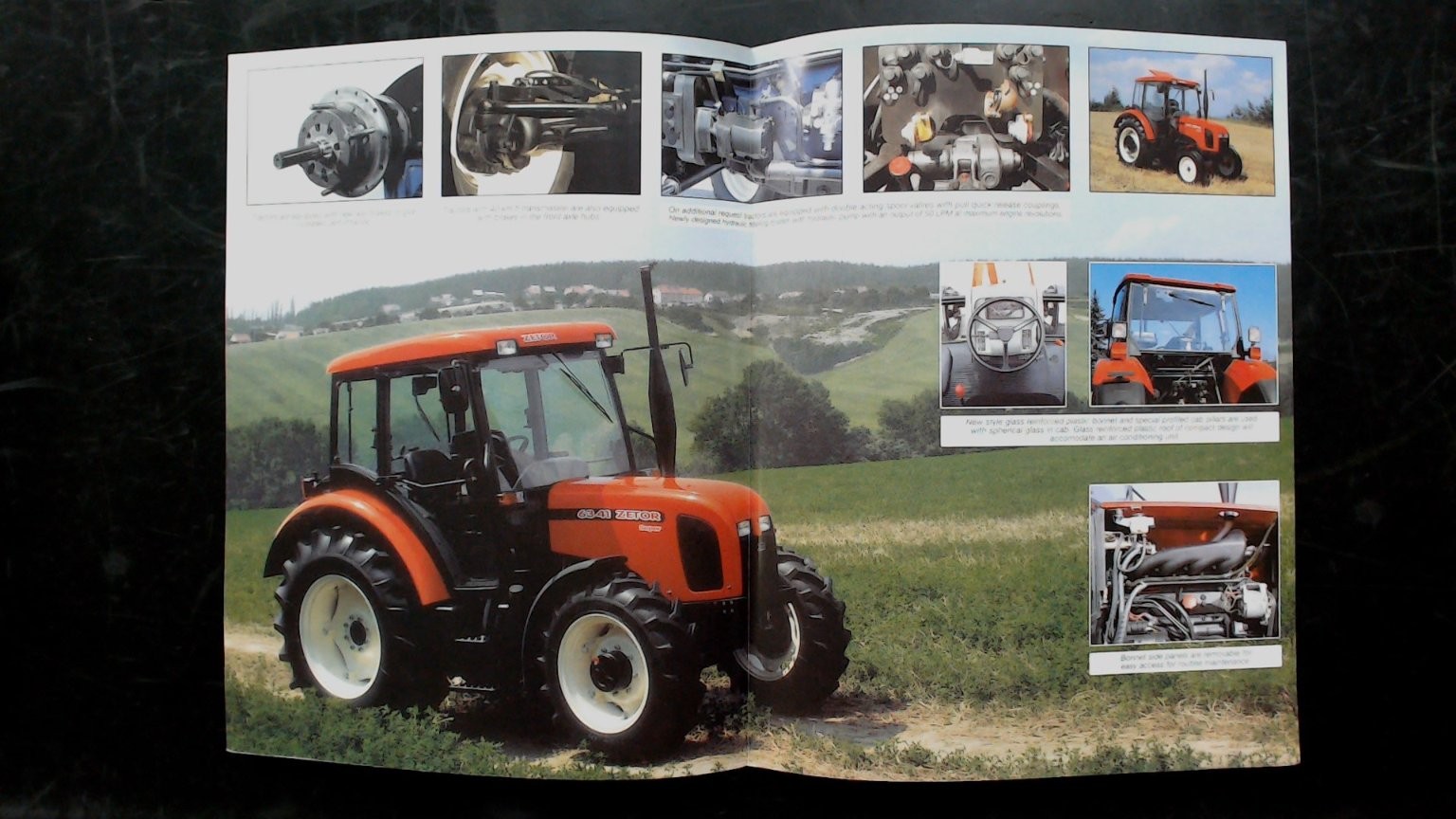 Zetor 6341 6321 Brochure Vintage Agricultural Tractor Advertising