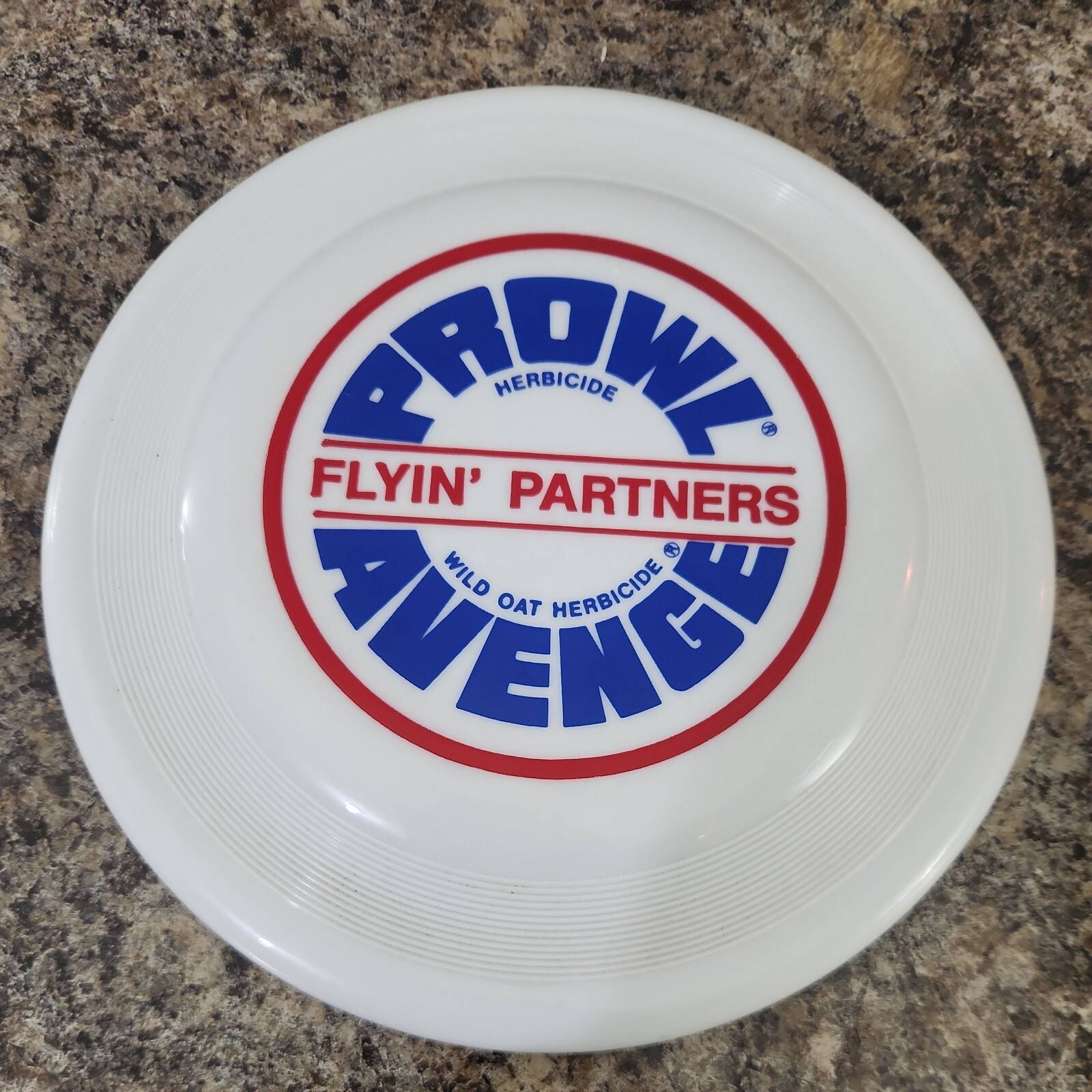 Vtg Wham-O Frisbee 1975 Prowel Herbicide Avenge Wild Oat Farming BASF