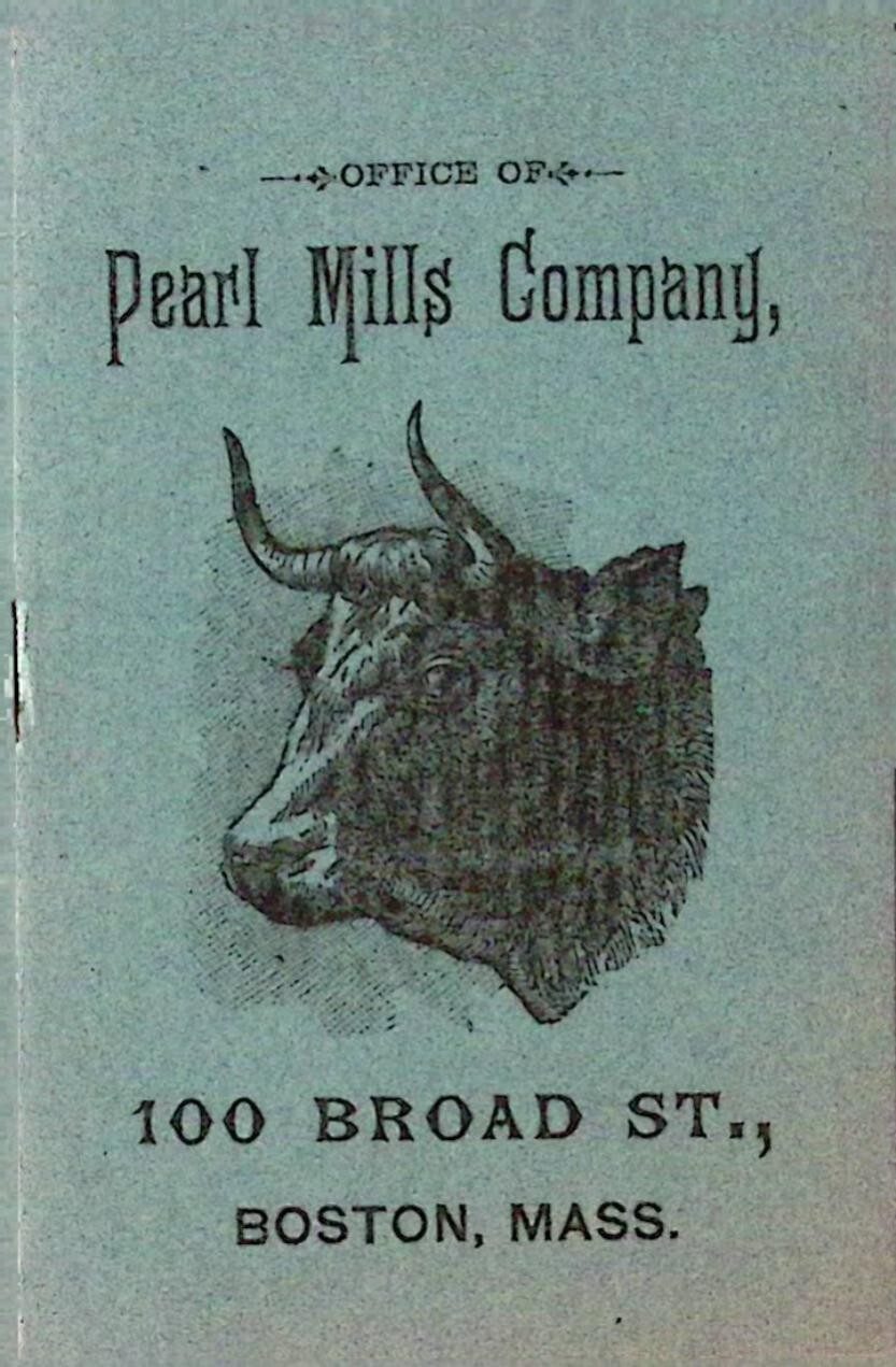 1890 Pearl Mills Co Testimonial Booklet Letter Flyer Original Envelope BOSTON MA