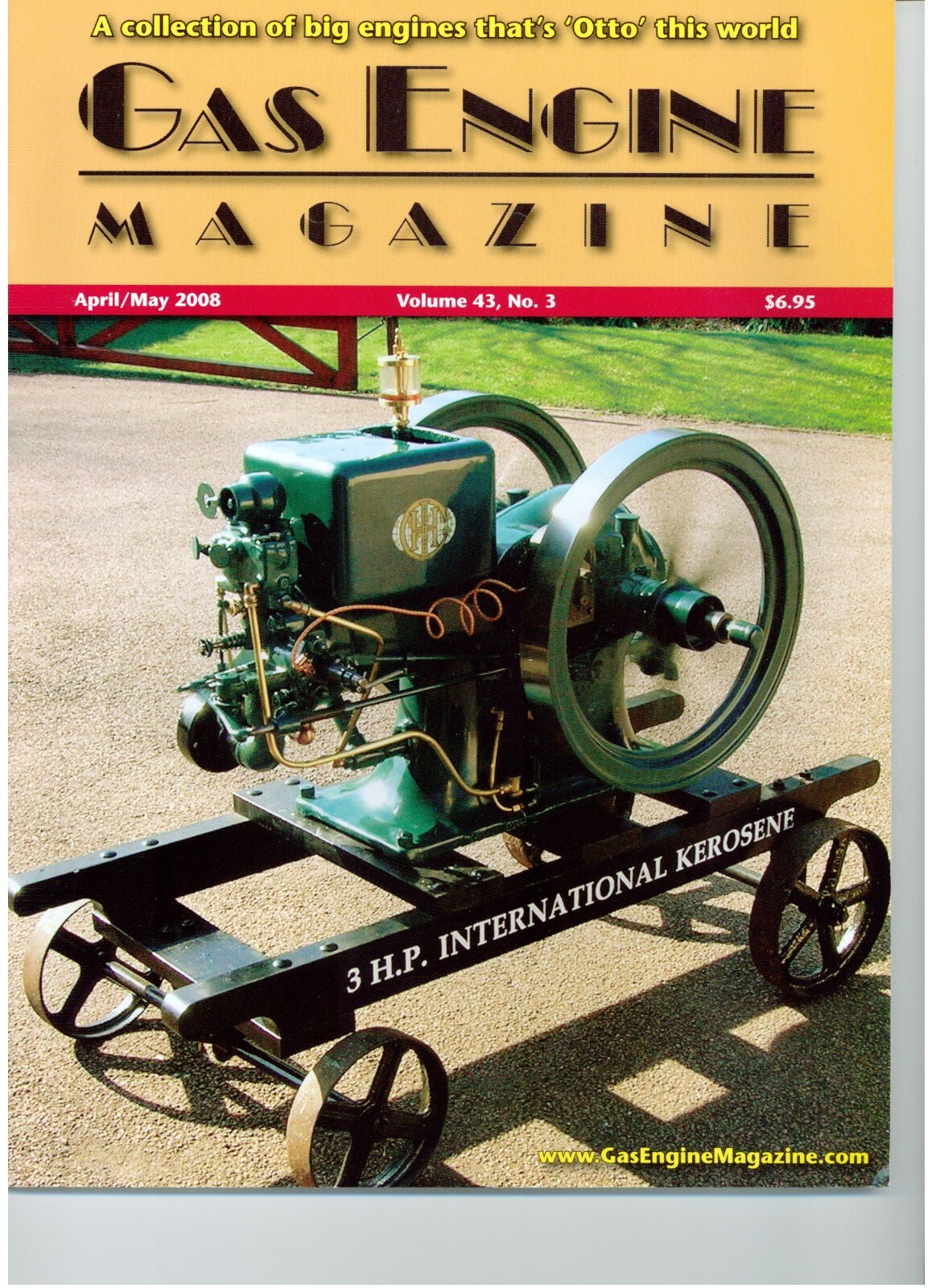 3 HP International Harvester IHC Model M Kerosene, OTTO Engines, Hippe Steiner E