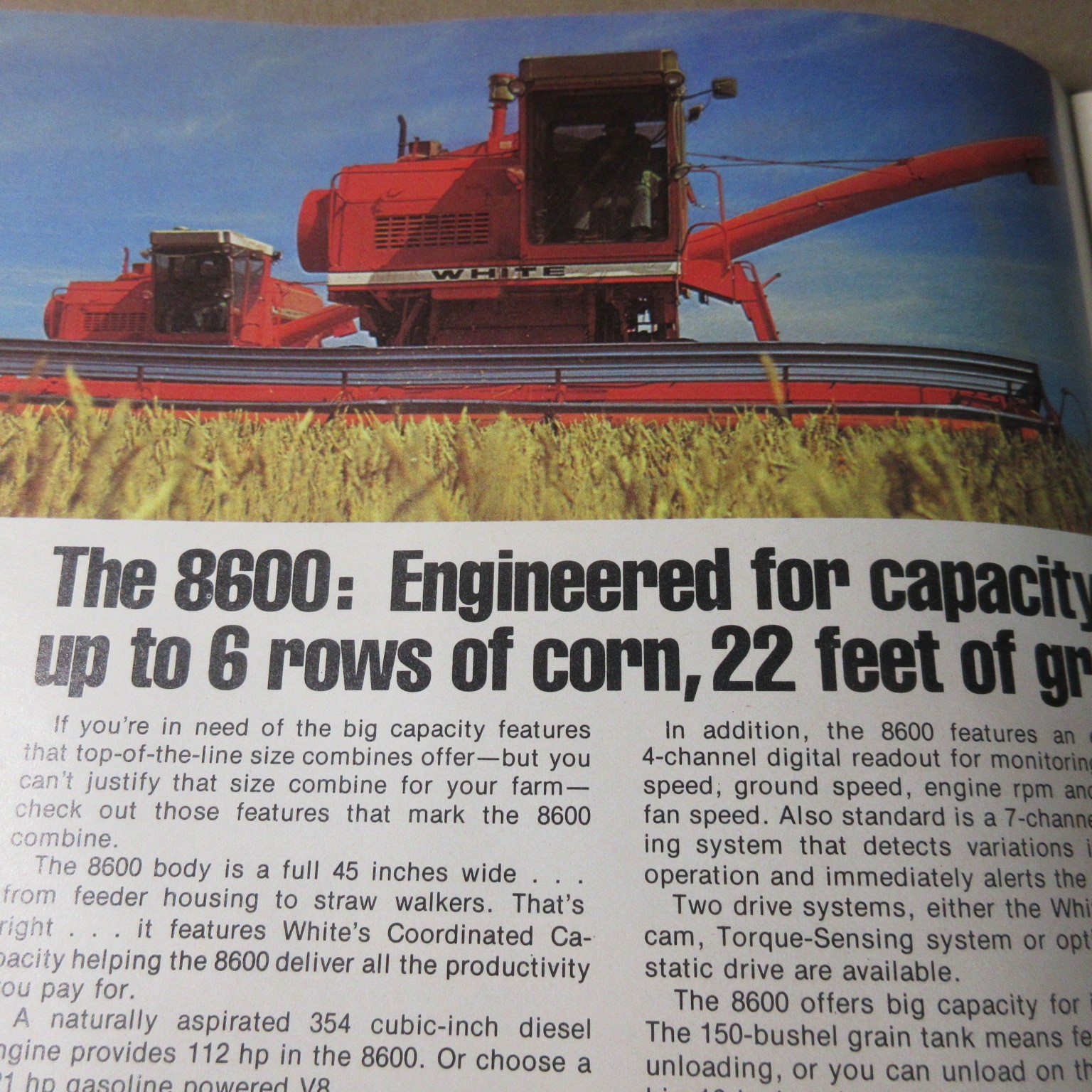 VINTAGE WHITE FARM EQUIPMENT 1978 FARM EQUIPMENT LINE BROCHURE tractors mowers