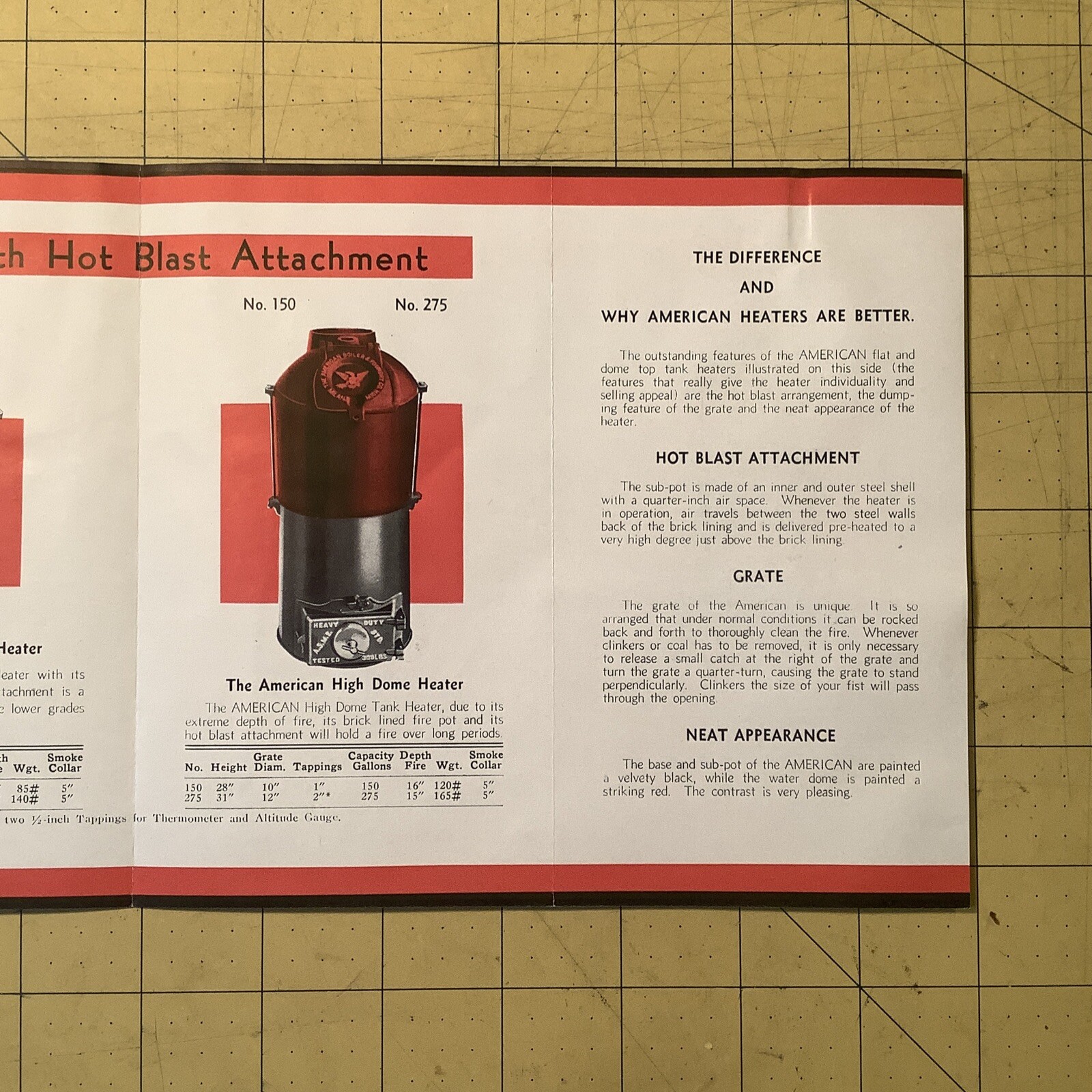 Set Of Two Vintage Brochure + Letter￼ American Boiler￼￼ & Foundry Co. INV-P0539