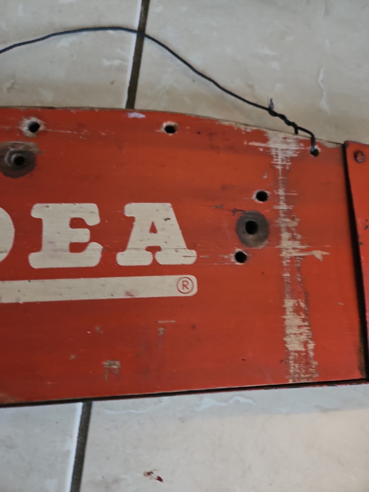 New Idea Sickle Mower Swath Board Wooden Sign 33 Inches Vintage Farm Sign