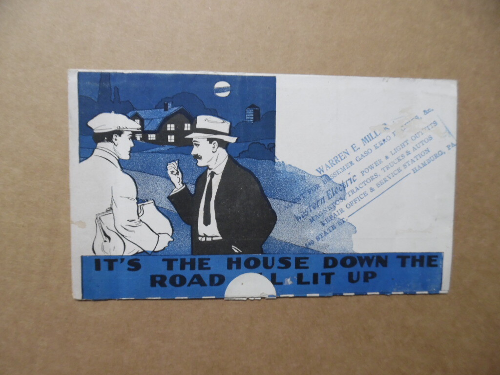 c.1920s Western Electric Power and Light Plant Foldout Brochure Vintage Original