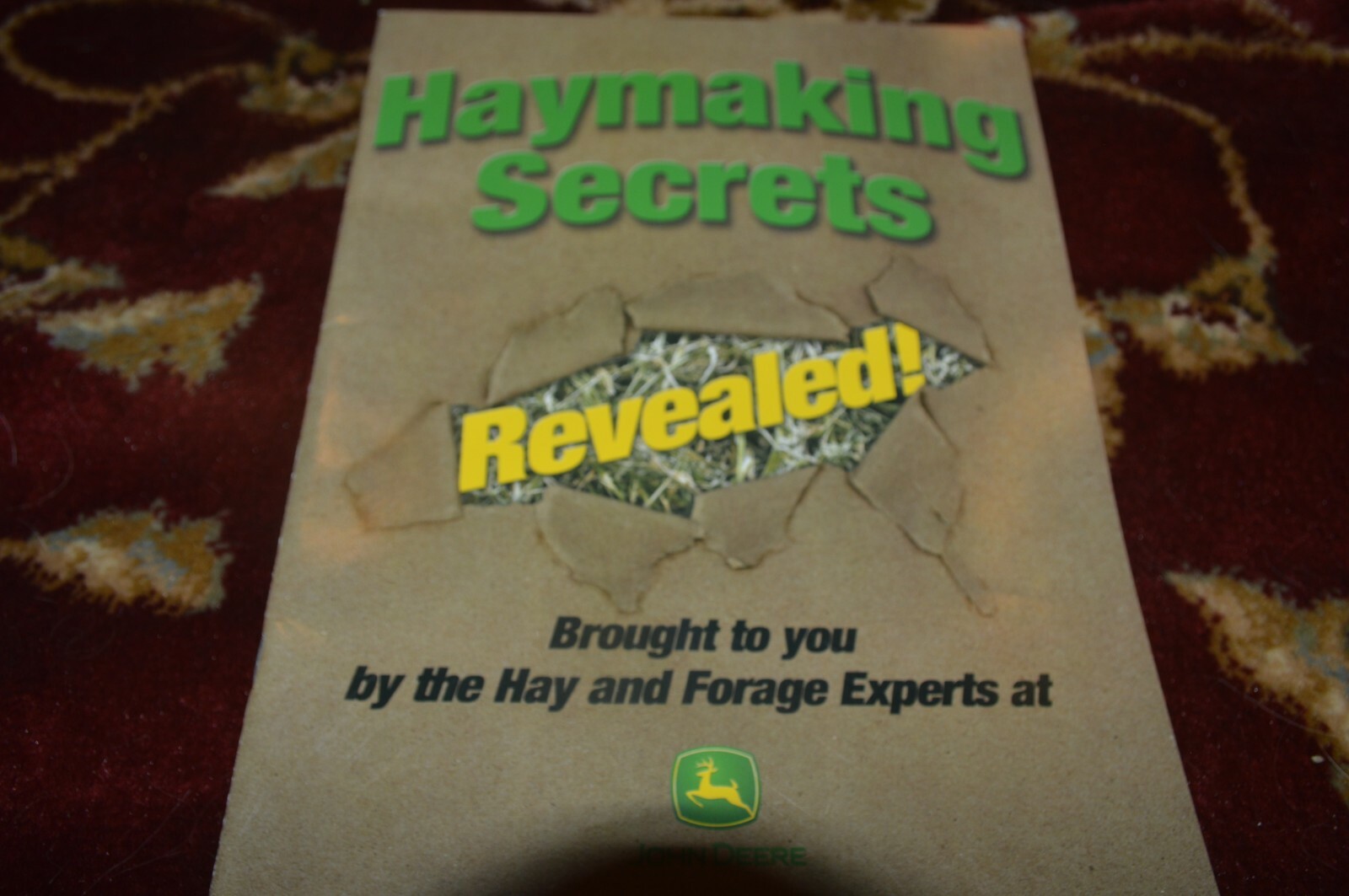 John Deere Haymaking Secrets Revealed For 2004 Brochure FCCA
