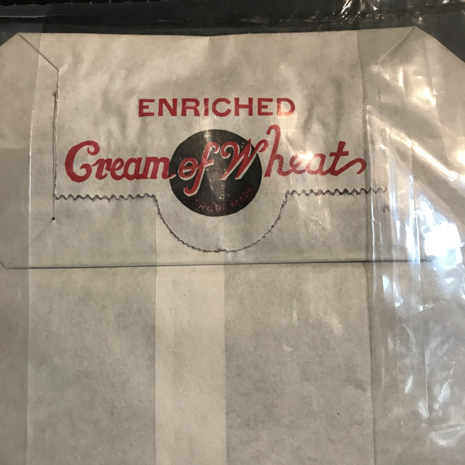 VINTAGE BISHOP FLOUR MILLS CREAM OF WHEAT FLOUR PAPER BAG-UNUSED-MARTINSBURG, WV