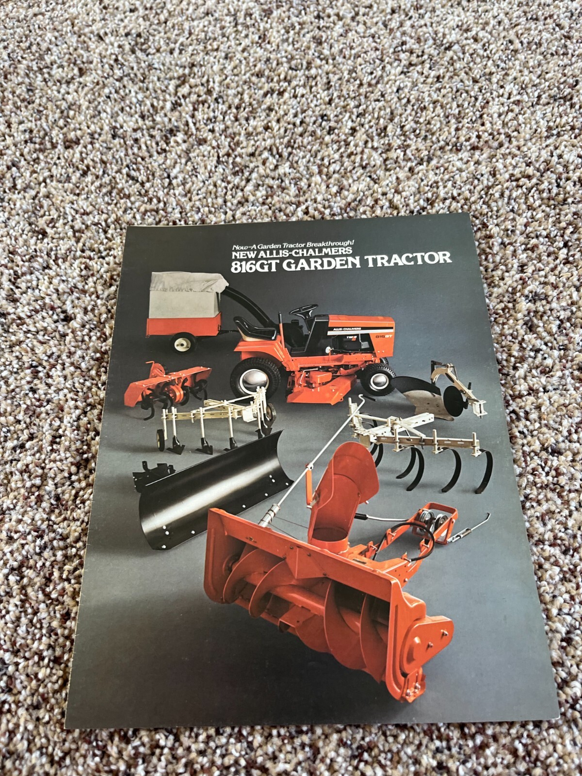 Allis Chalmers 816GT Garden Tractor Brochure FCCA