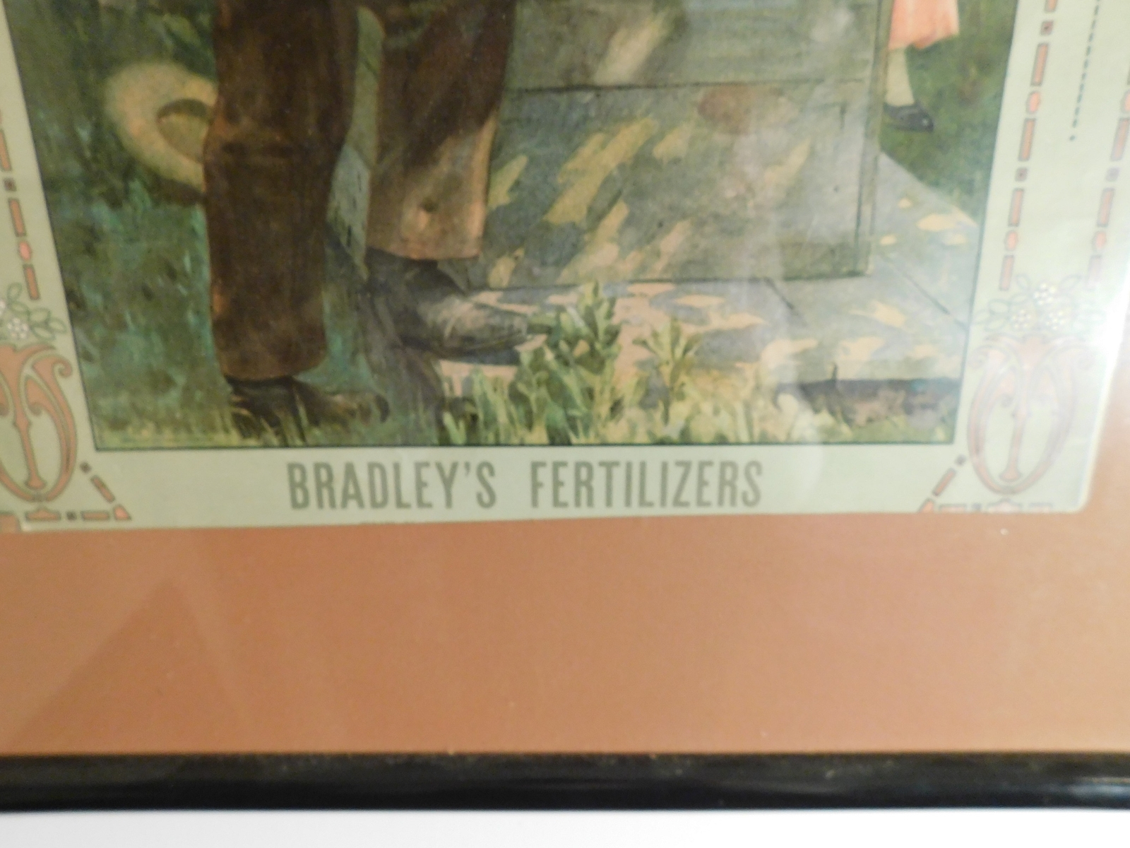 Vintage Bradley&rsquo;s Magazine Fertilizer Advertising Poster Framed