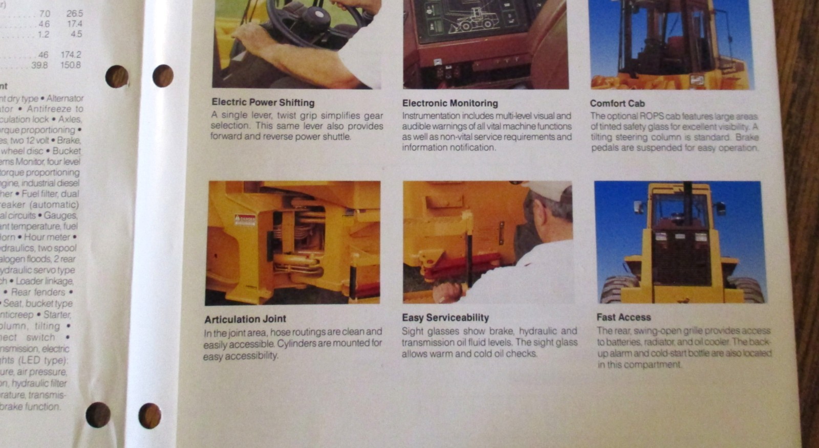 Case 821 Wheel Loader Sales Brochure Literature Ad CE41189-R2 Dated 1991