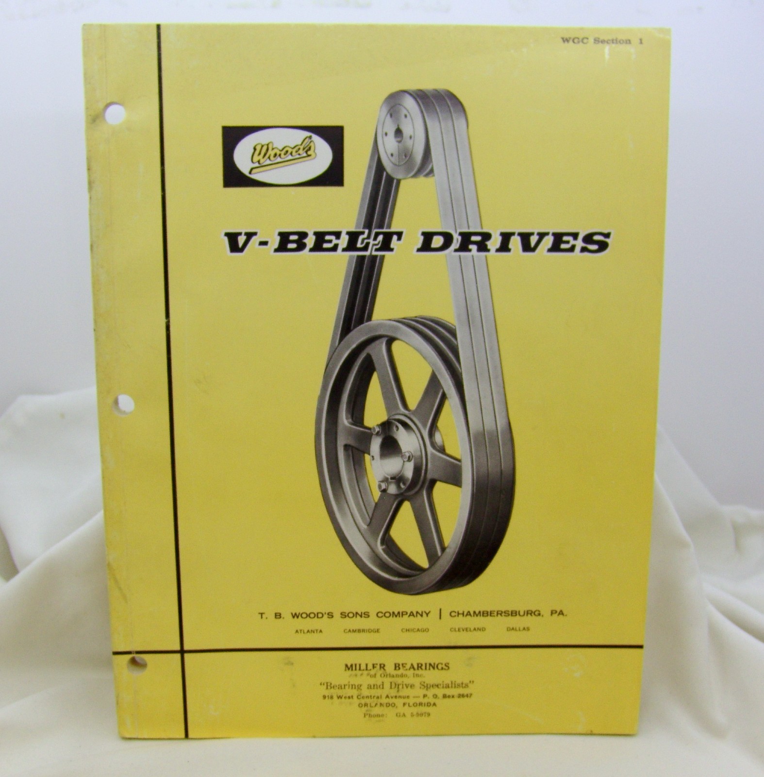 Vintage Wood&rsquo;s V-Belt Drives Manual – WGC Section 1! Circa 1961! – NO RESERVE!
