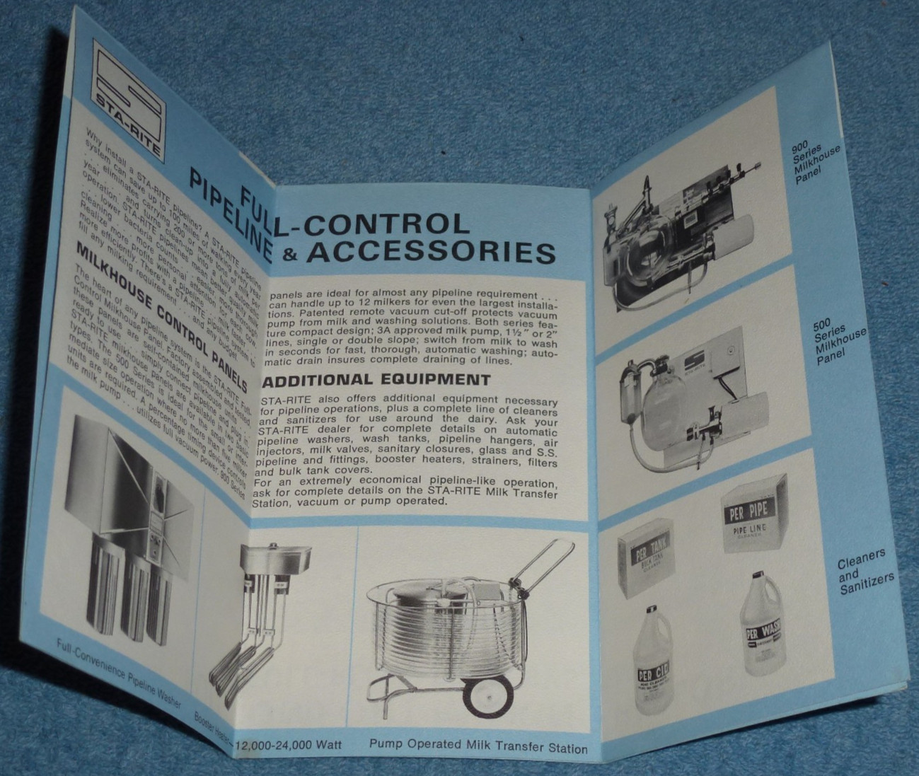 Vtg 1973 Sta-Rite Dairy Farm Milking Equipment Brochure Milkers Parlors Pumps++