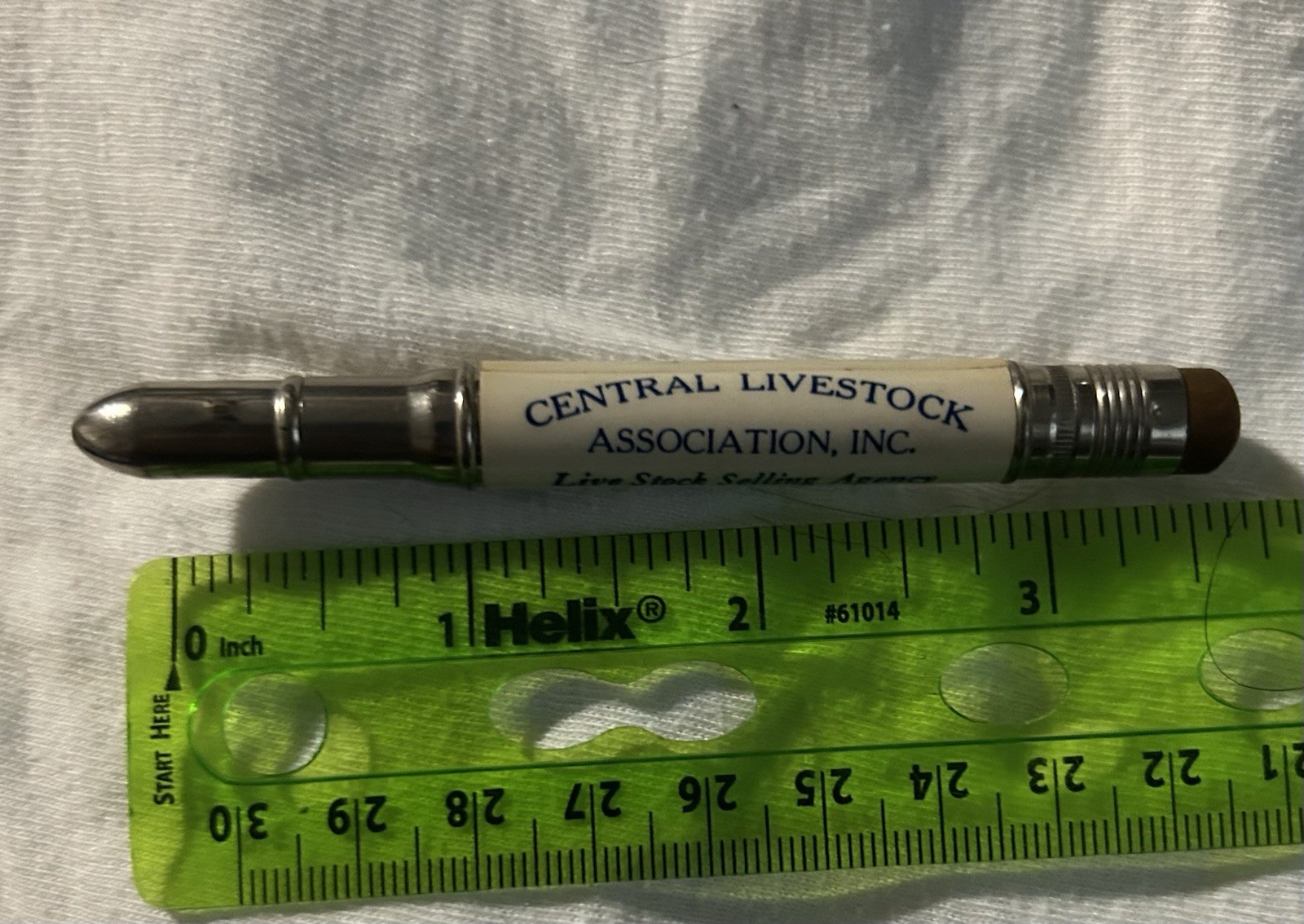 Vtg Bullet Pencil Central Livestock Assoc. St Paul Minnesota Fargo North Dakota