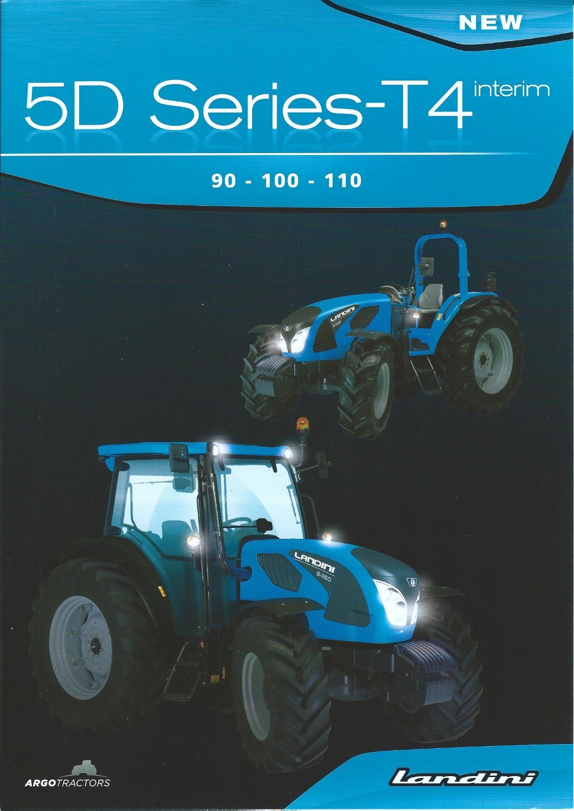 Farm Tractor Brochure – Landini – 5-090D 100D 110D 5D Series-T4 – 2012 (F5505)