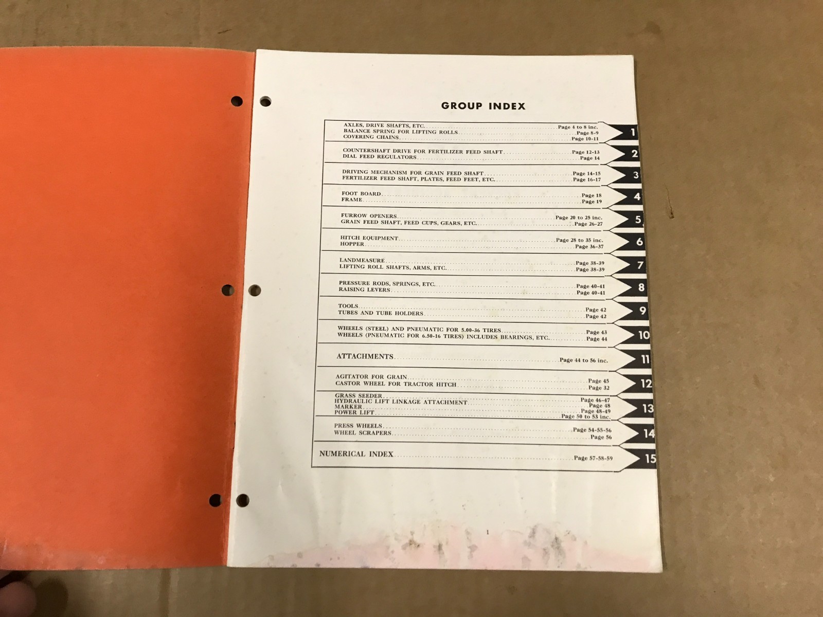 Vintage Moline-Monitor Fertilizer Grain Drill – Model PF – Repair Catalog