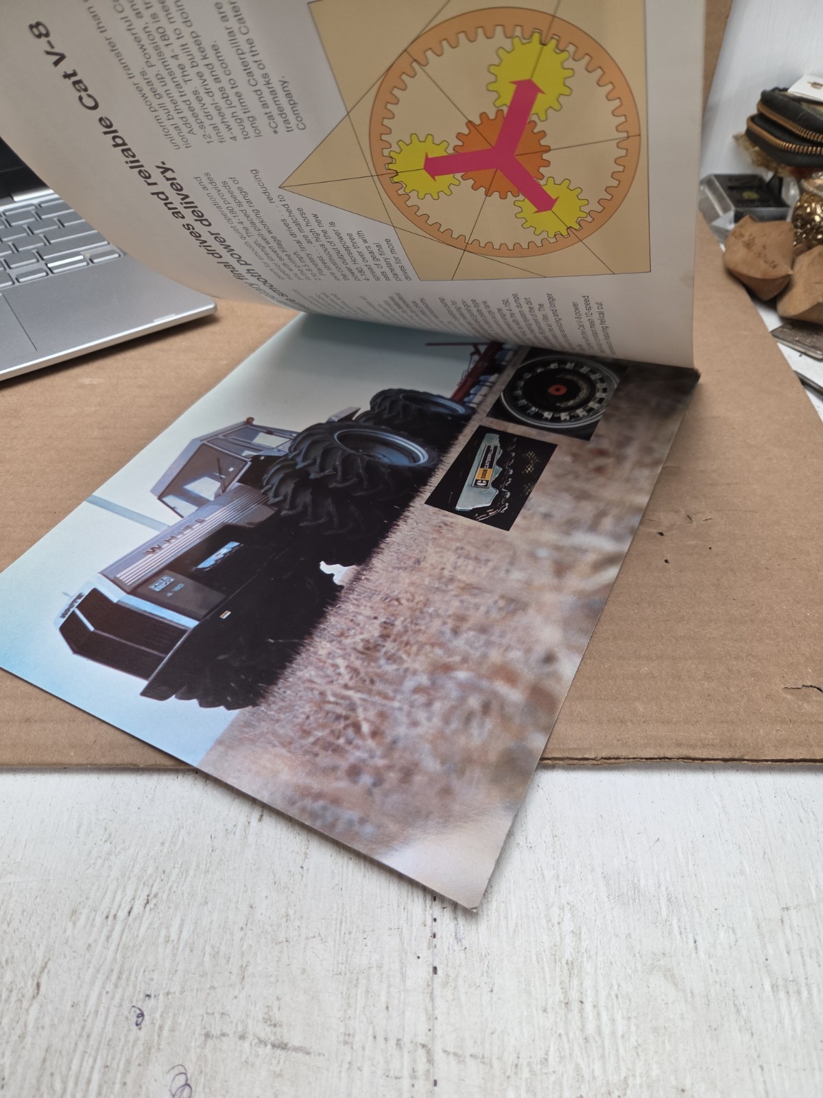 Vintage WHITE 4-180 Field Boss Full Color Dealer Brochure