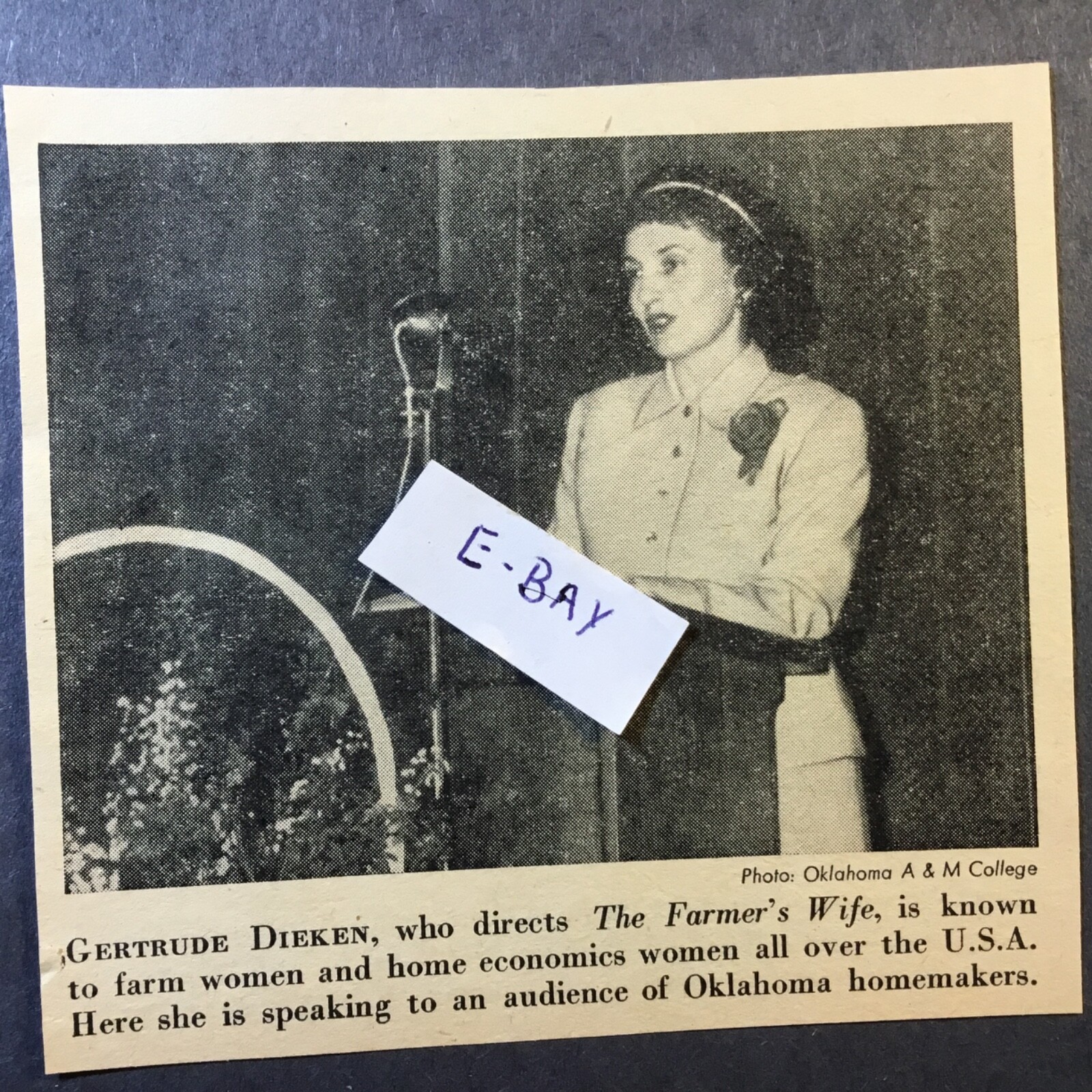 1952 Magazine Article. Gertrude Dieken. The Farmer&rsquo;s Wife.