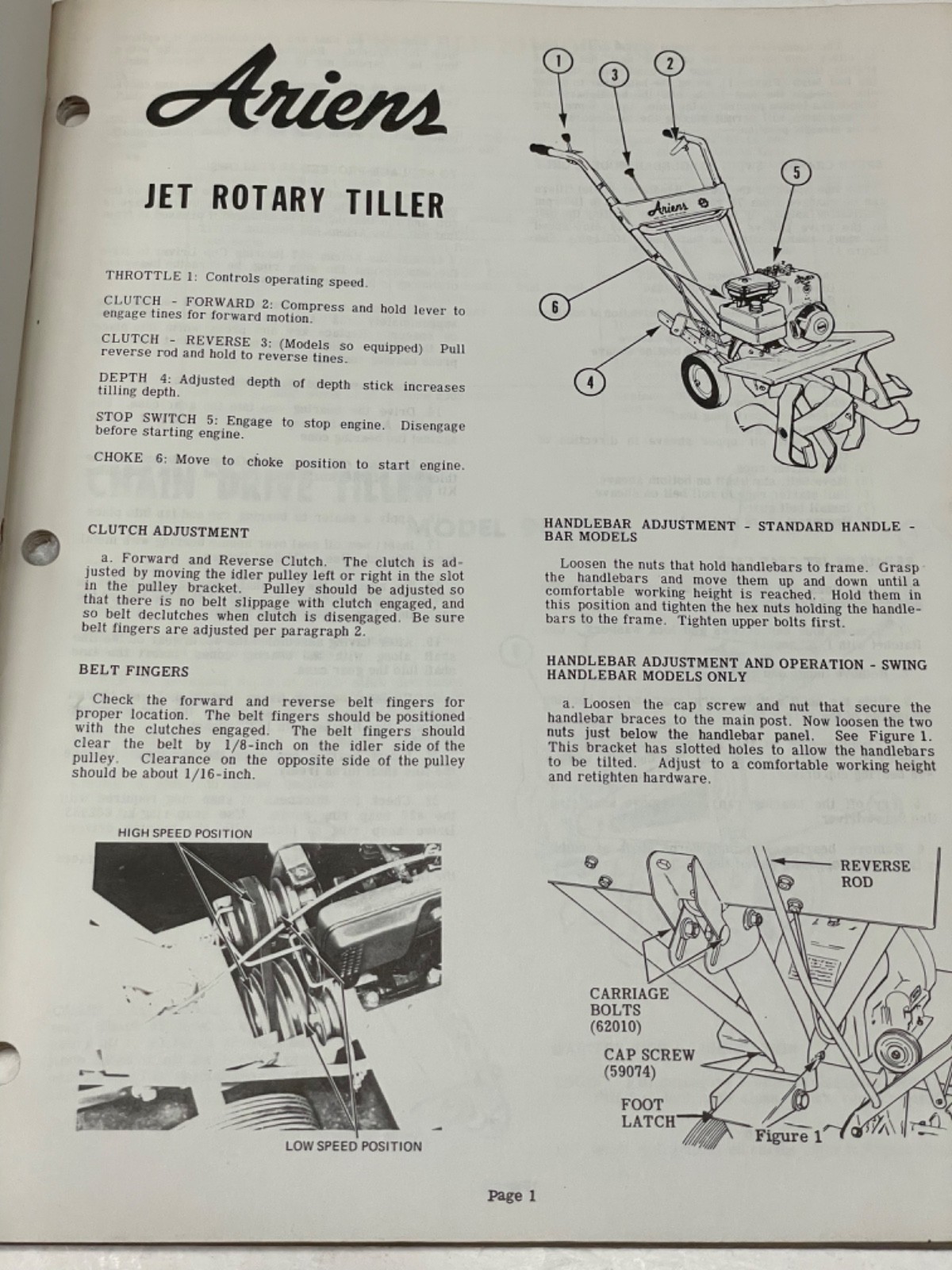Vintage Ariens Service Technique Manual – Gard-N-Yard & Sno-Thro Second Edition