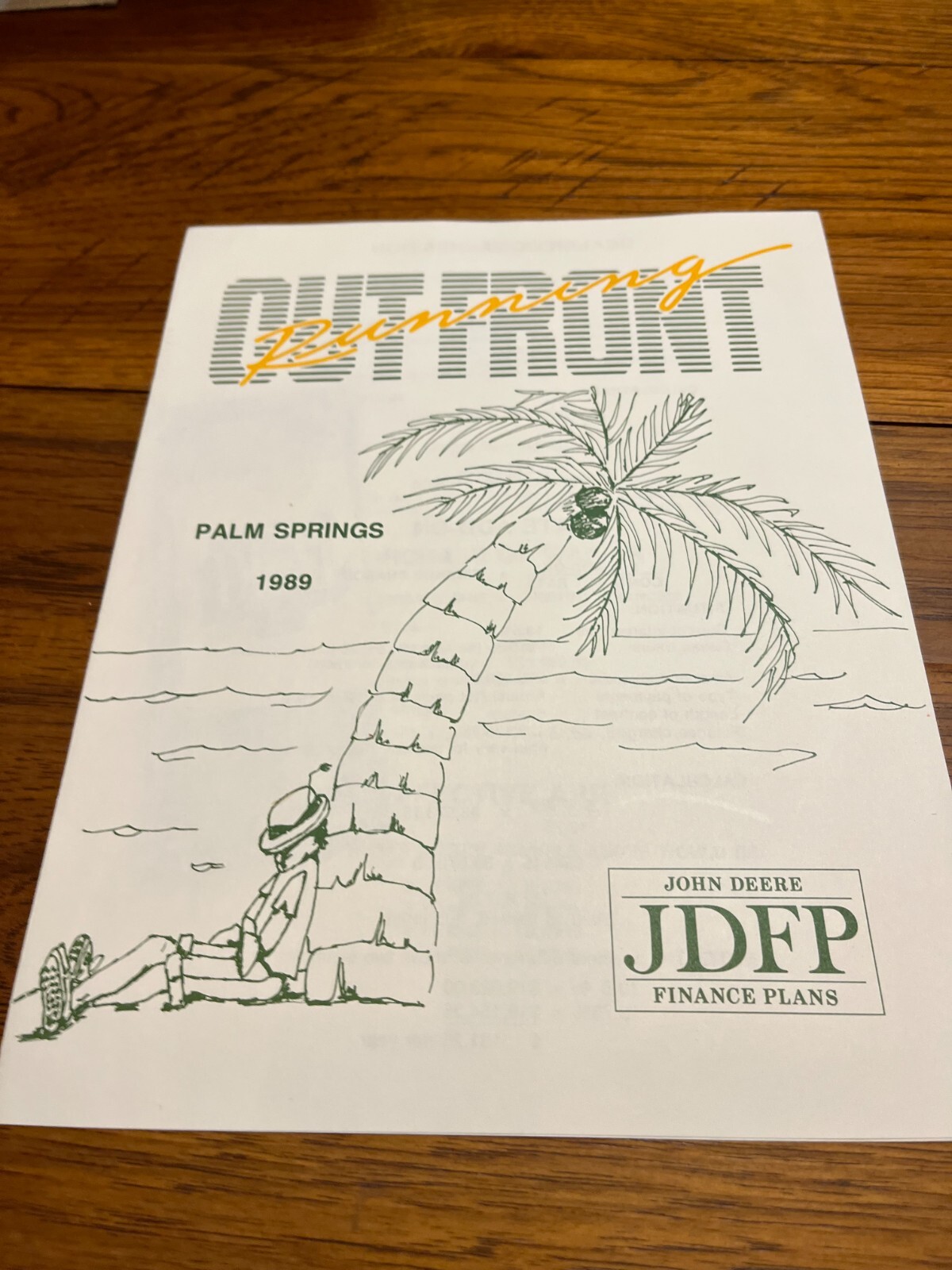 John Deere Palm Springs Dealer Conference JDFP For 1989 Brochure FCCA