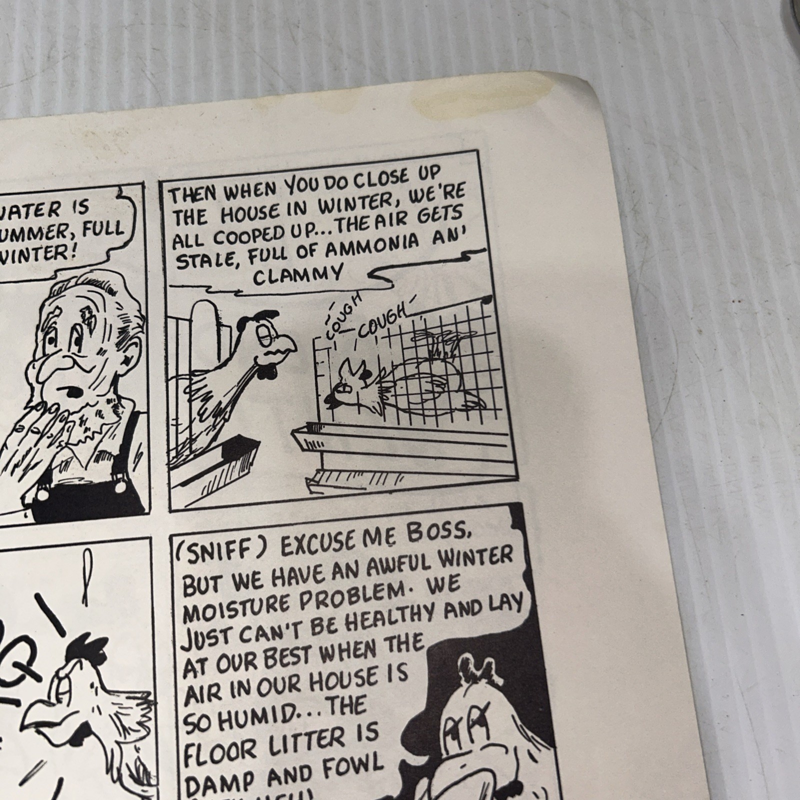 1950s Farmer Brown’s Lucky Day Comic Poultry Ventilation LA Pockman Promo/250h