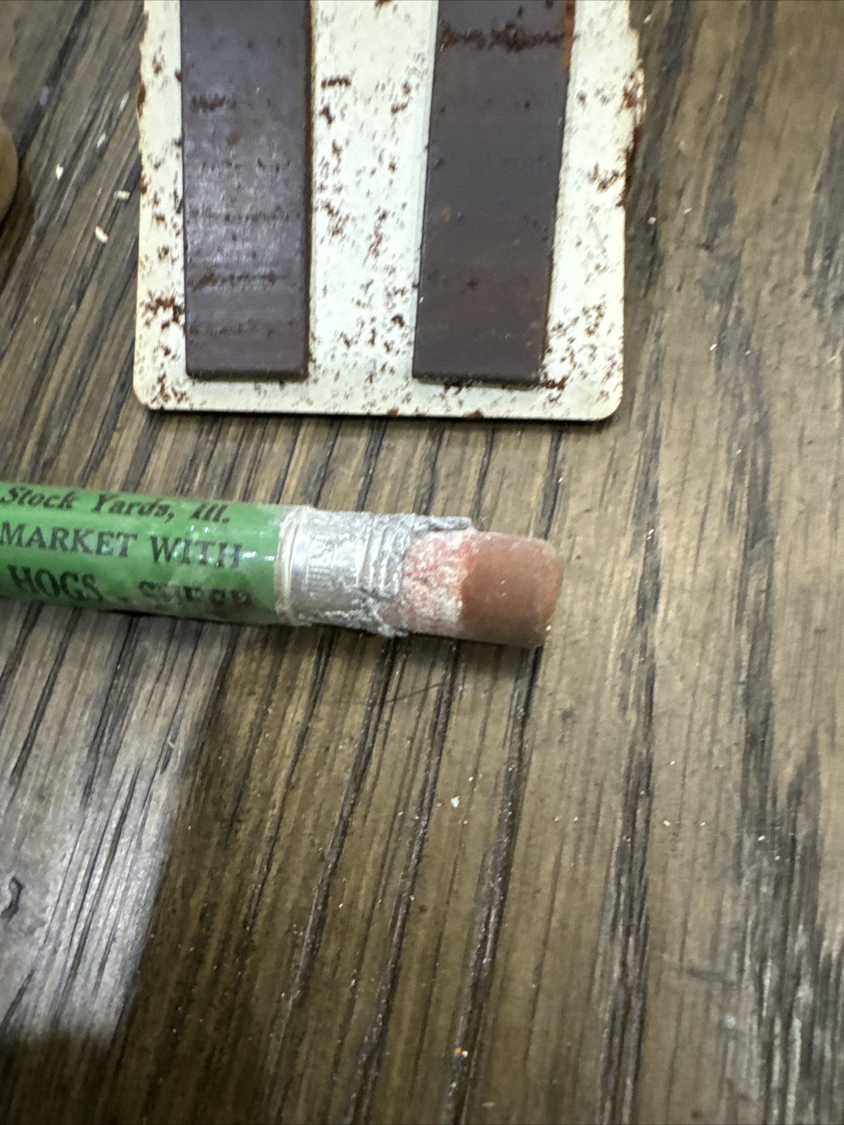 Antique Farm Advertising Pencil Clip And Tape Measure