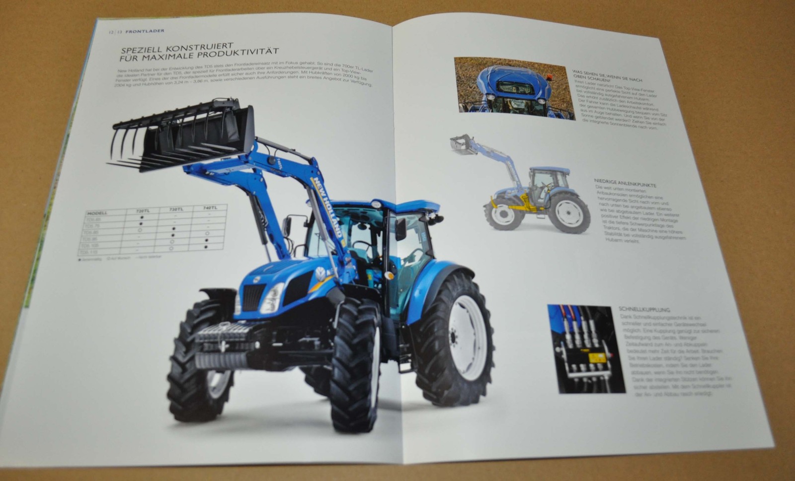 2013 New Holland TD5 Series Tractor Brochure Prospekt DE