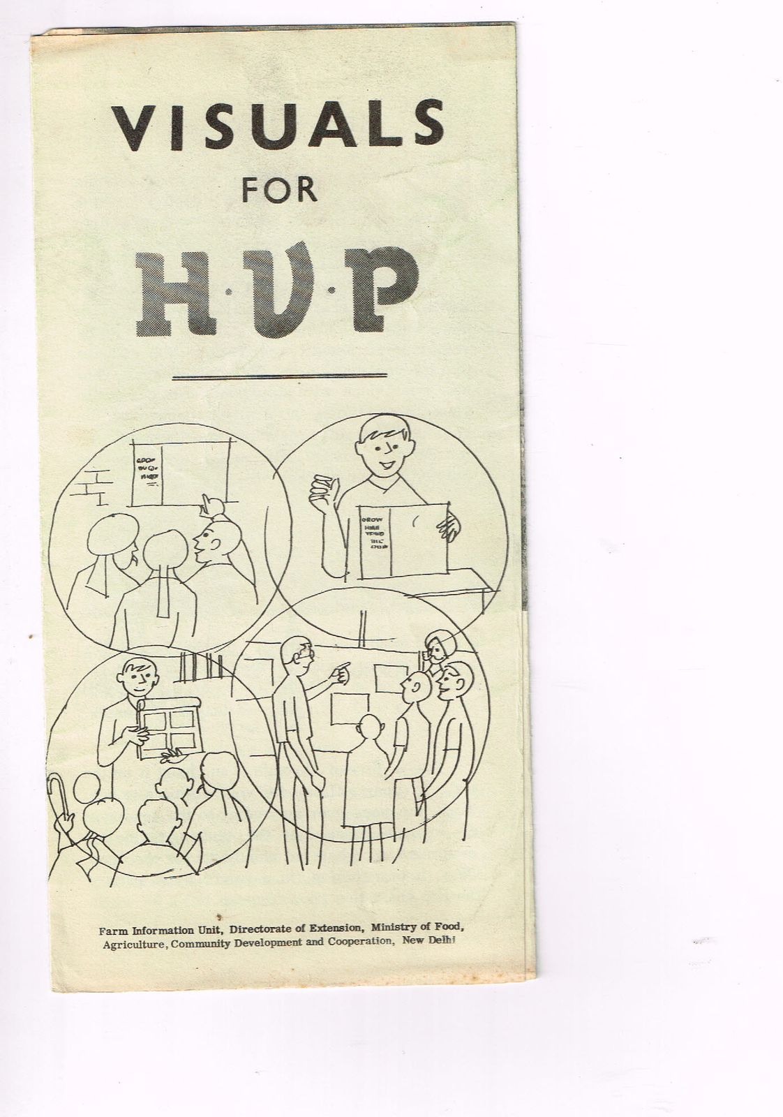 Vintage 1960s Farm Brochure India New Delhi Visuals for HVP