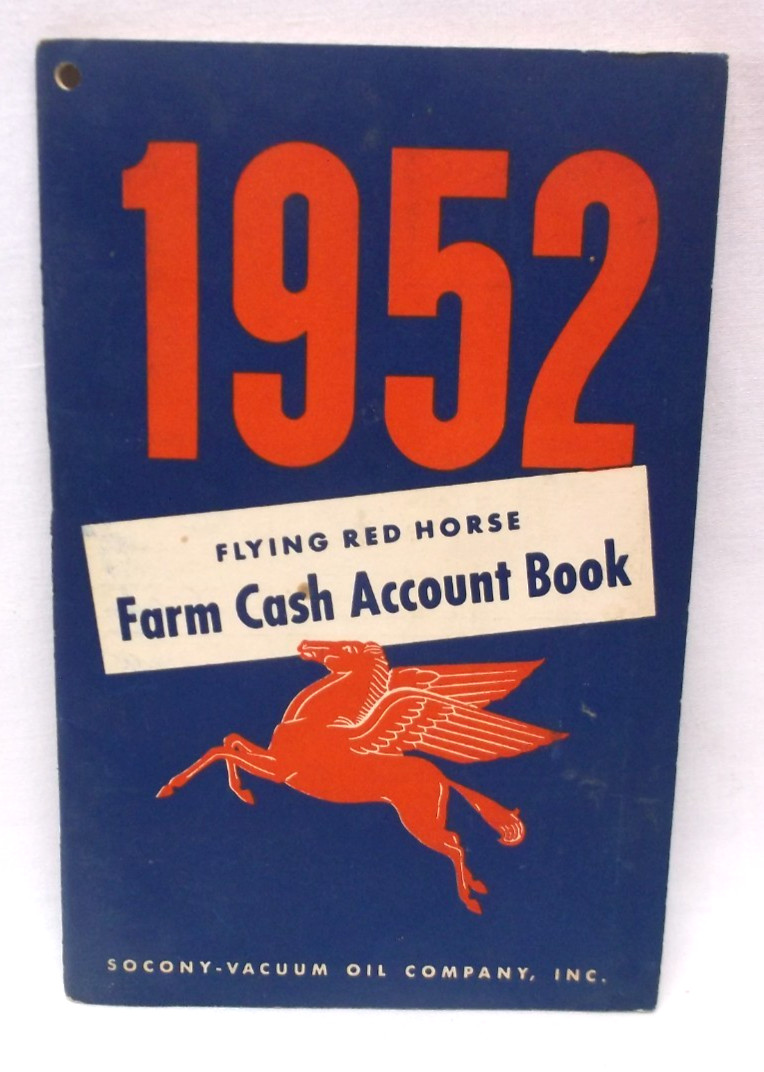 !952 Flying Red Horse Farm Cash Account Book Unused